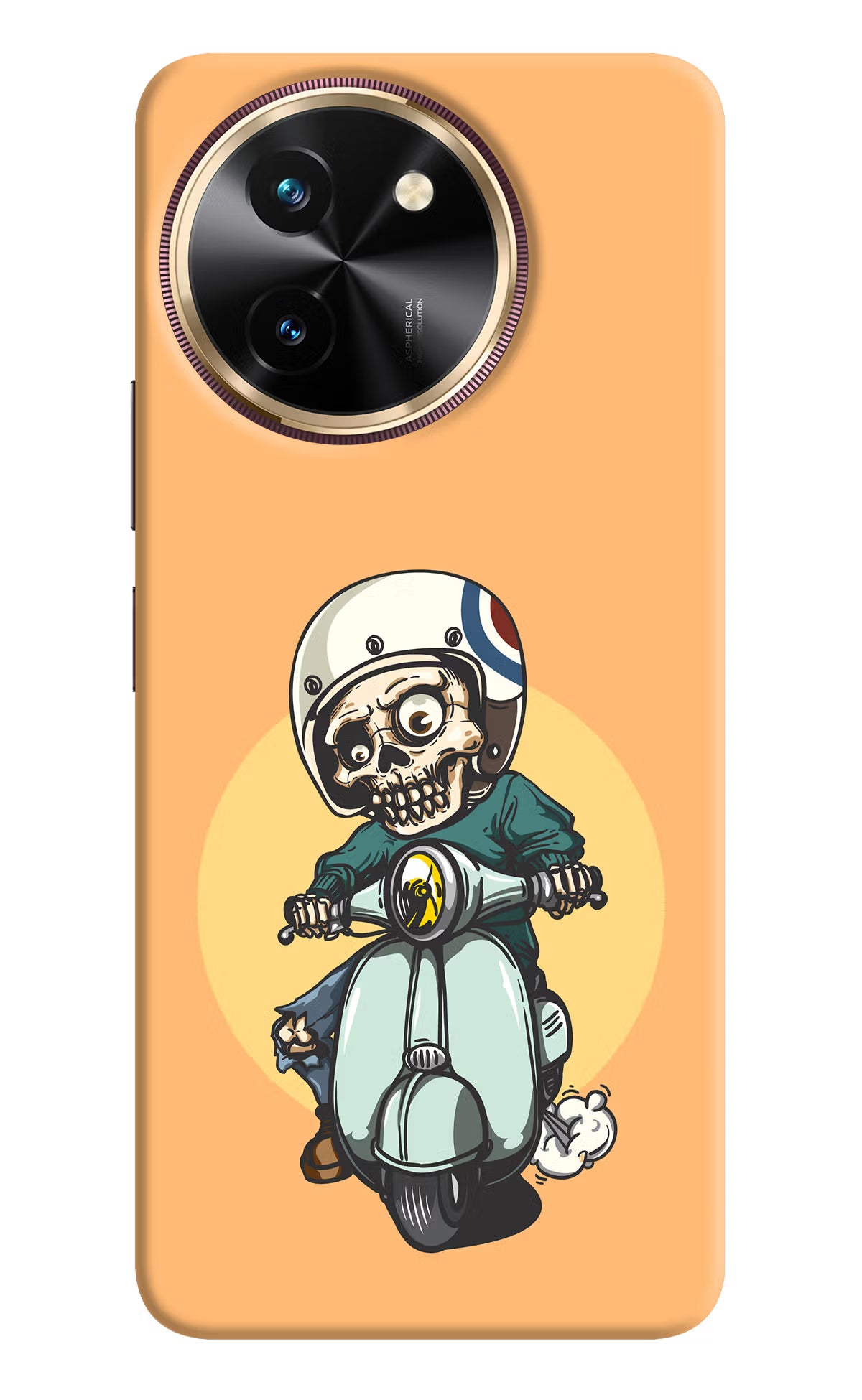 Undead Biker Vivo T3x Back Cover - Undead Biker Vivo T3x Hard Case Back Cover by Casekaro Undead Biker Vivo T3x Hard Case Back Cover by Casekaro