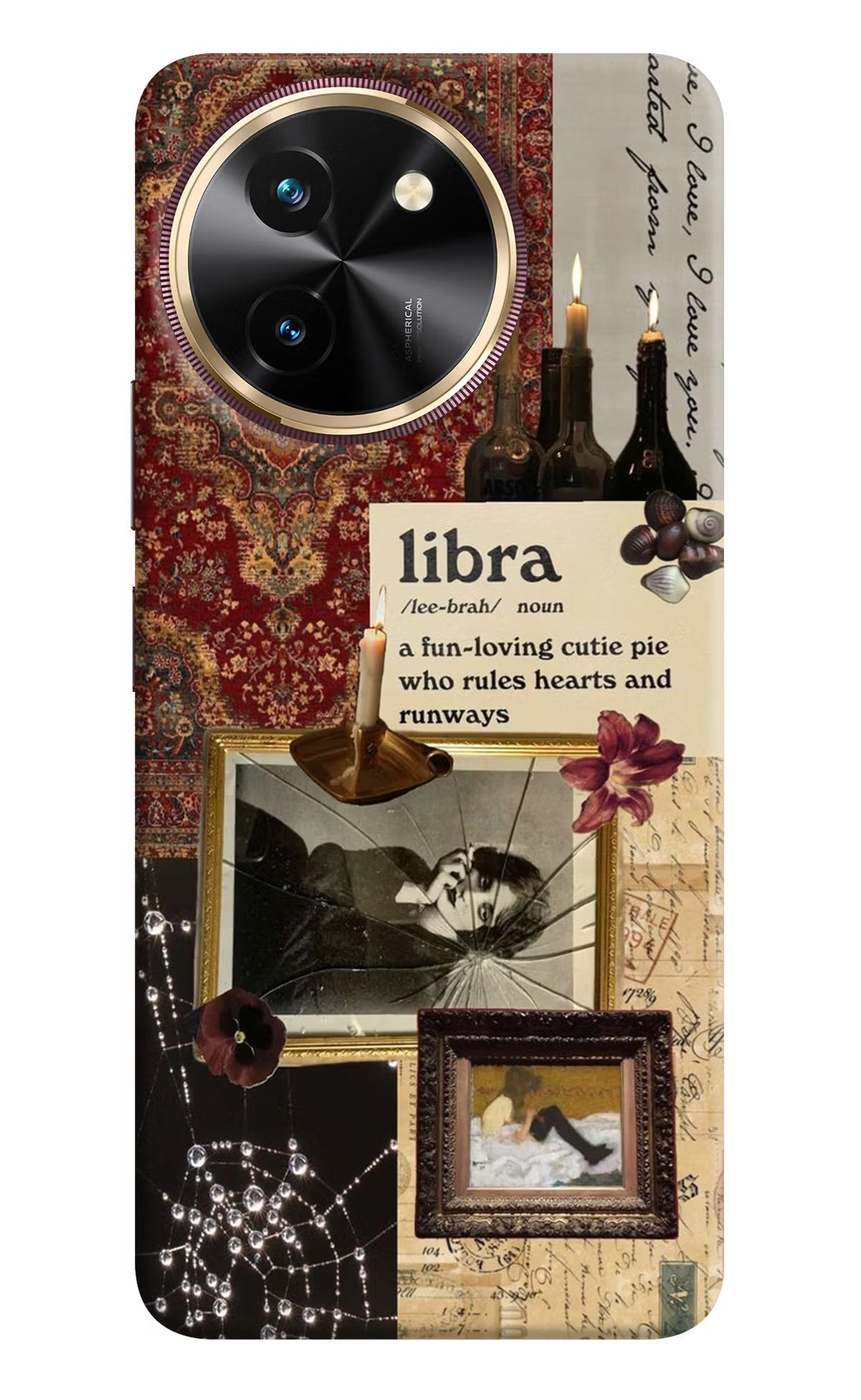 Libra Zodiac Vivo T3x Back Cover - Libra Zodiac Vivo T3x Hard Case Back Cover by Casekaro Libra Zodiac Vivo T3x Hard Case Back Cover by Casekaro