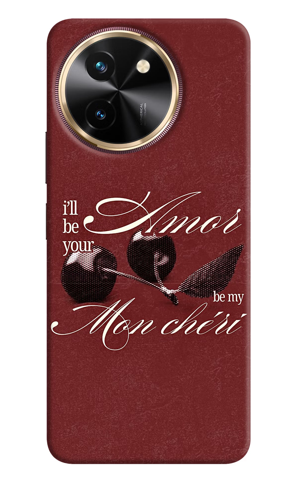 Velvet Cherry Vivo T3x Back Cover - Velvet Cherry Vivo T3x Back Cover Velvet Cherry Vivo T3x Back Cover