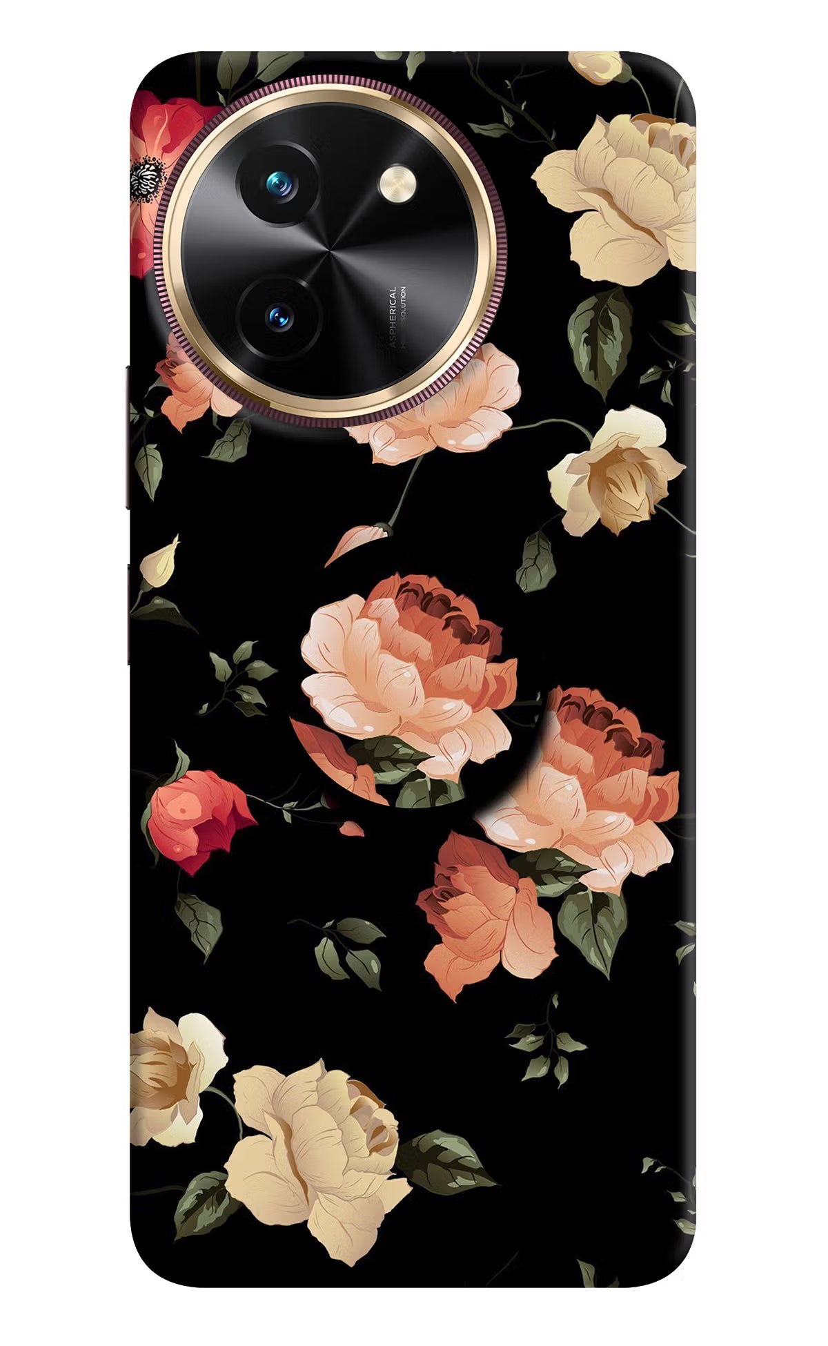 Flowers Vivo T3x Pop Case - Flowers Vivo T3x Pop Case by Casekaro Flowers Vivo T3x Pop Case by Casekaro