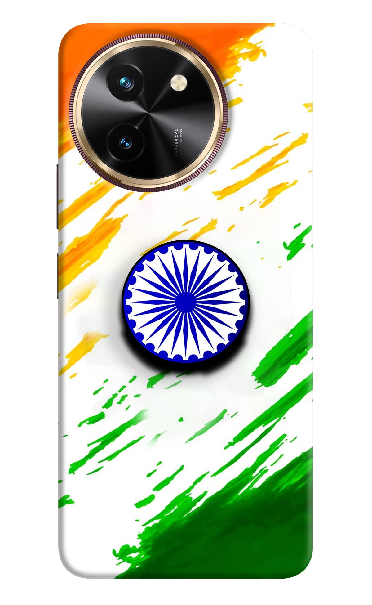 Indian Flag Ashoka Chakra Vivo T3x Pop Case - Indian Flag Ashoka Chakra Vivo T3x Pop Case by Casekaro Indian Flag Ashoka Chakra Vivo T3x Pop Case by Casekaro