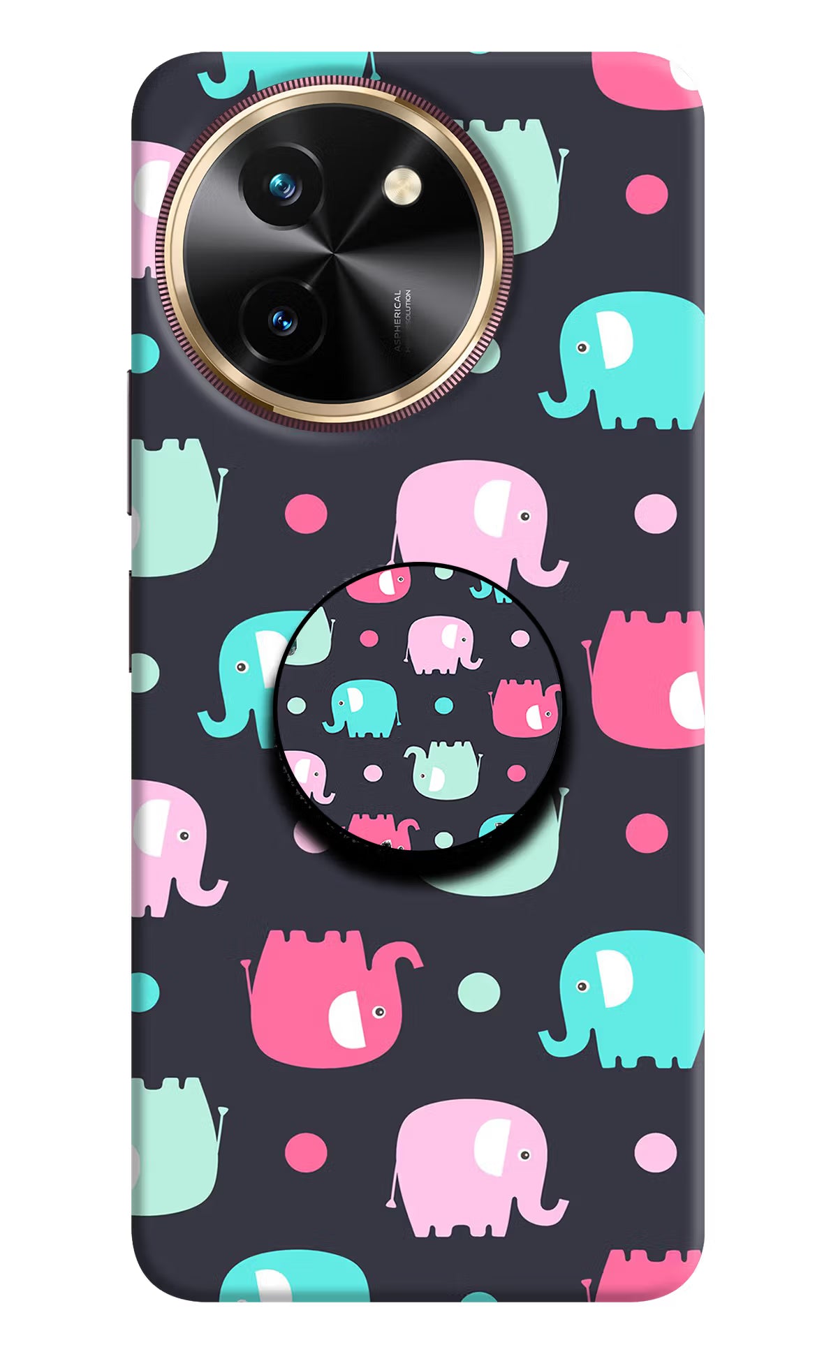 Baby Elephants Vivo T3x Pop Case - Baby Elephants Vivo T3x Pop Case by Casekaro Baby Elephants Vivo T3x Pop Case by Casekaro