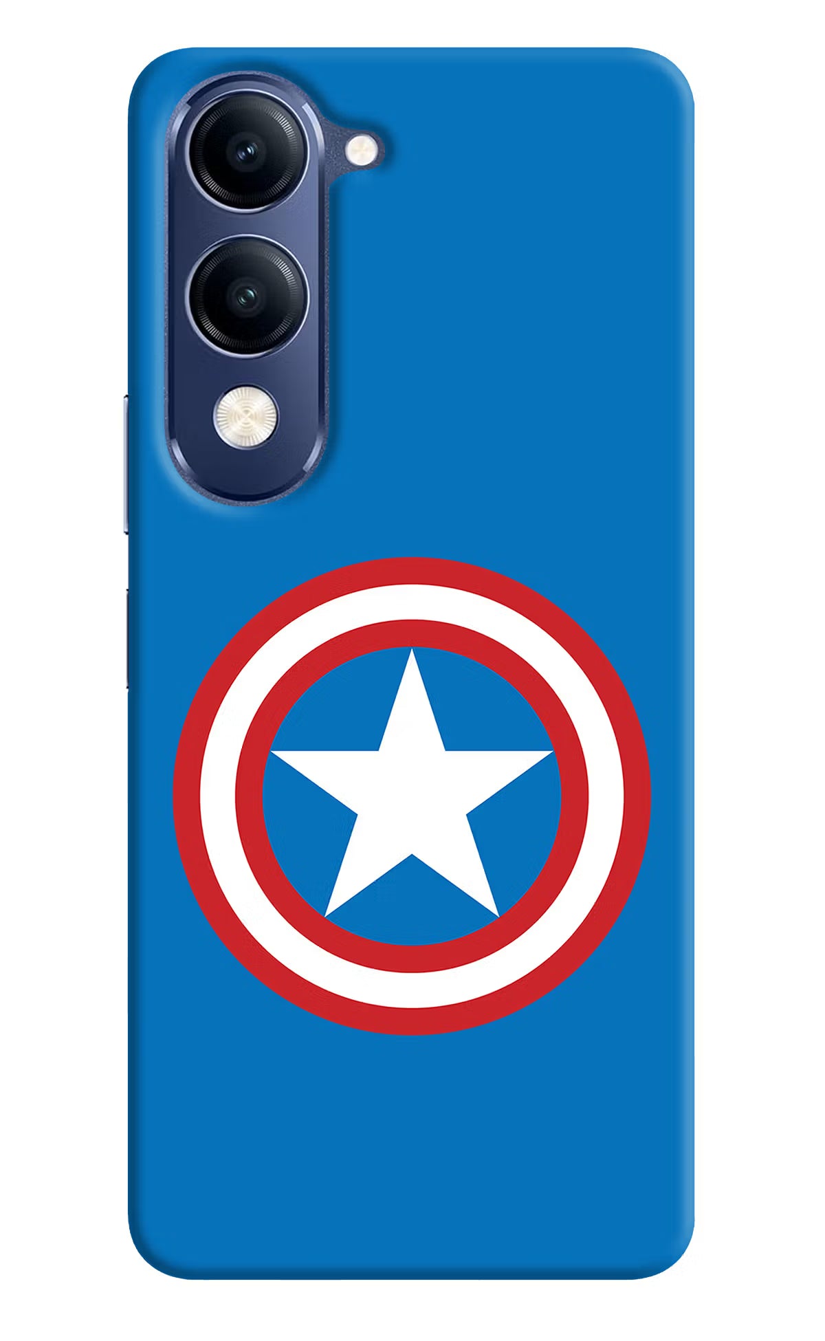 Captain America Logo Vivo V40 Lite Back Cover - Captain America Logo Vivo V40 Lite Hard Case Back Cover by Casekaro Captain America Logo Vivo V40 Lite Hard Case Back Cover by Casekaro