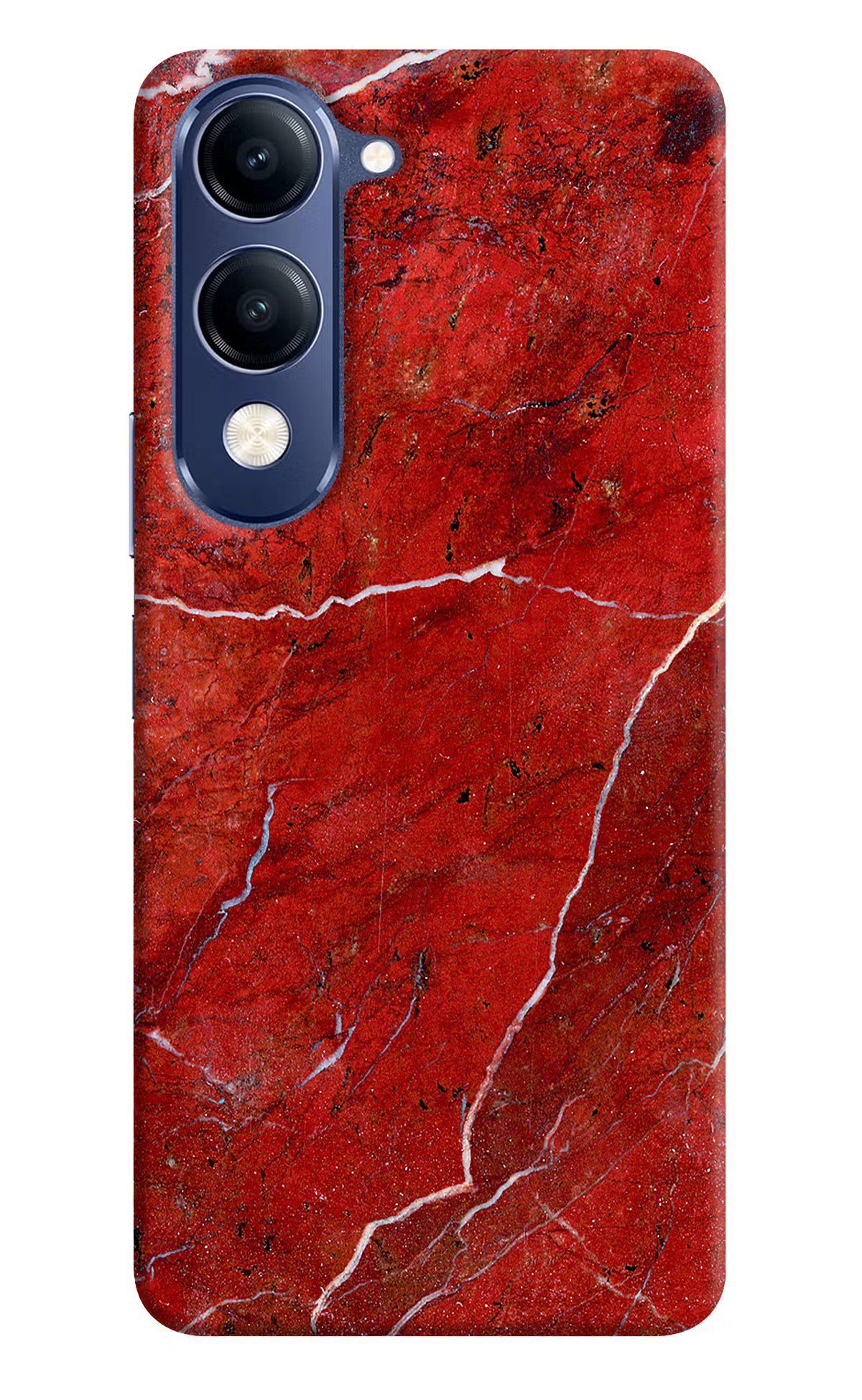 Red Marble Design Vivo V40 Lite Back Cover - Red Marble Design Vivo V40 Lite Hard Case Back Cover by Casekaro Red Marble Design Vivo V40 Lite Hard Case Back Cover by Casekaro