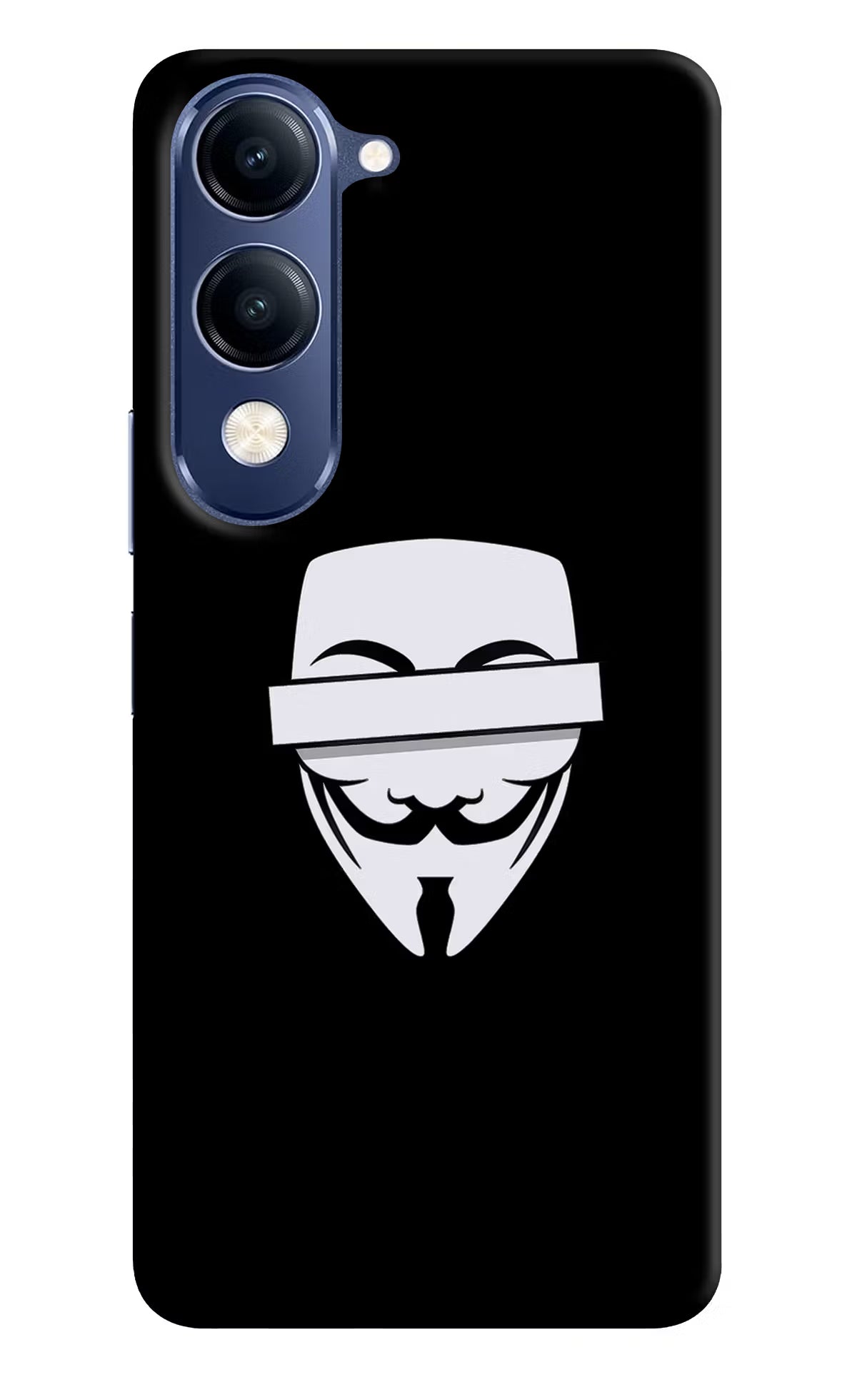 Anonymous Face Vivo V40 Lite Back Cover - Anonymous Face Vivo V40 Lite Hard Case Back Cover by Casekaro Anonymous Face Vivo V40 Lite Hard Case Back Cover by Casekaro