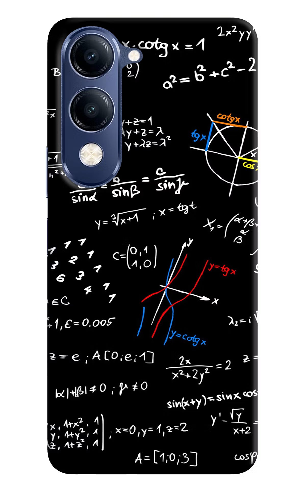 Mathematics Formula Vivo V40 Lite Back Cover - Mathematics Formula Vivo V40 Lite Hard Case Back Cover by Casekaro Mathematics Formula Vivo V40 Lite Hard Case Back Cover by Casekaro