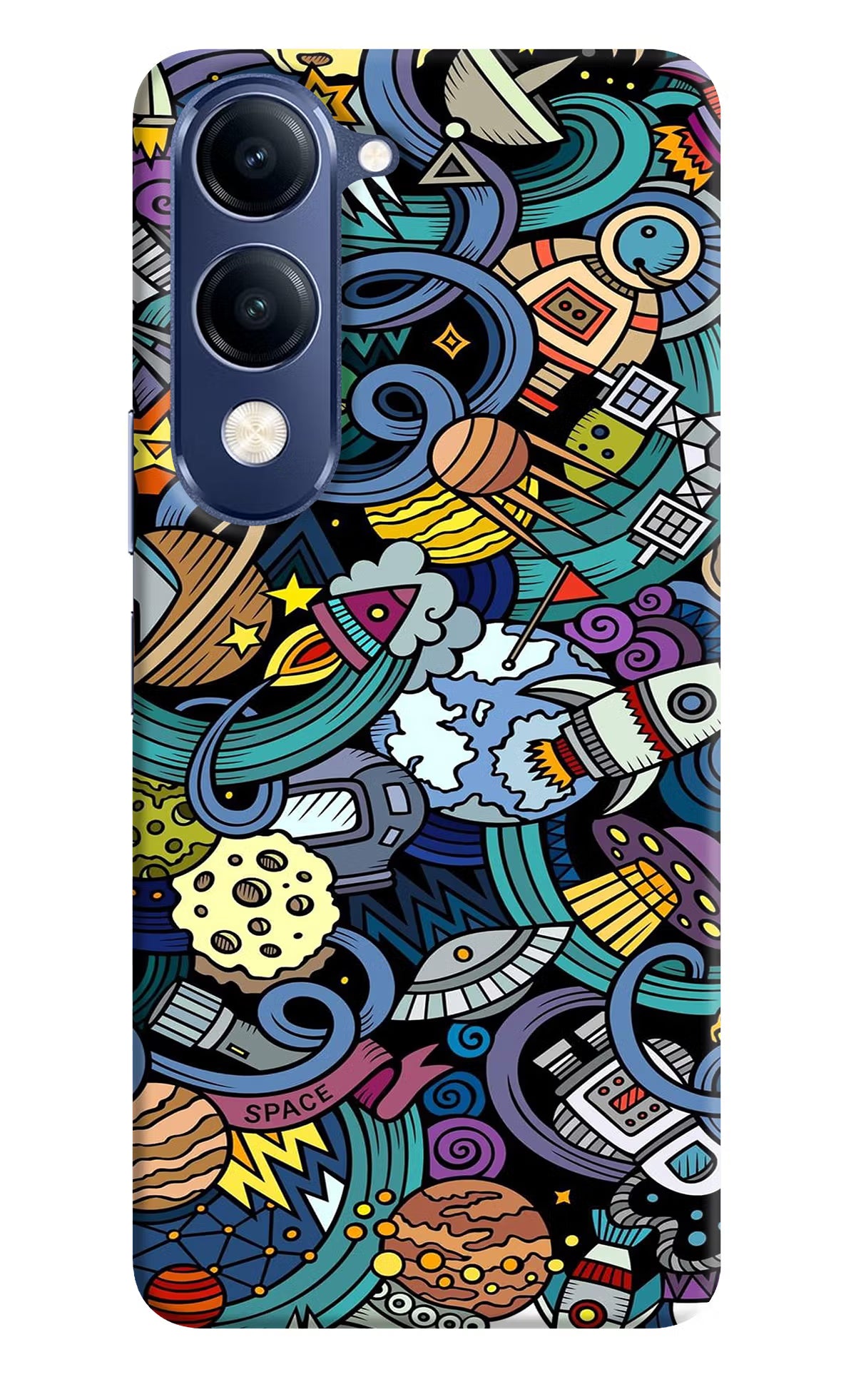 Space Abstract Vivo V40 Lite Back Cover - Space Abstract Vivo V40 Lite Hard Case Back Cover by Casekaro Space Abstract Vivo V40 Lite Hard Case Back Cover by Casekaro