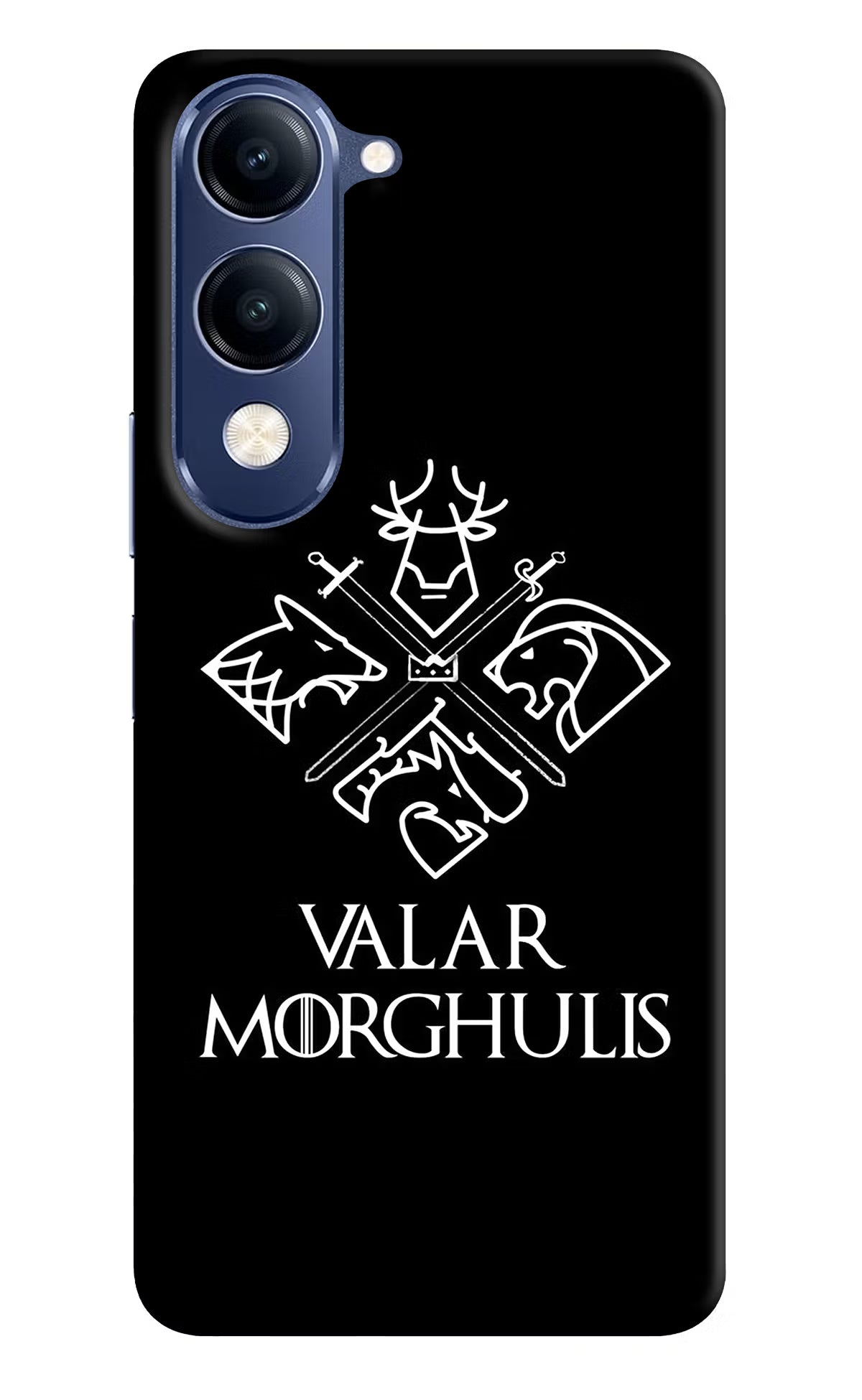 Valar Morghulis | Game Of Thrones Vivo V40 Lite Back Cover - Valar Morghulis | Game Of Thrones Vivo V40 Lite Hard Case Back Cover by Casekaro Valar Morghulis | Game Of Thrones Vivo V40 Lite Hard Case Back Cover by Casekaro