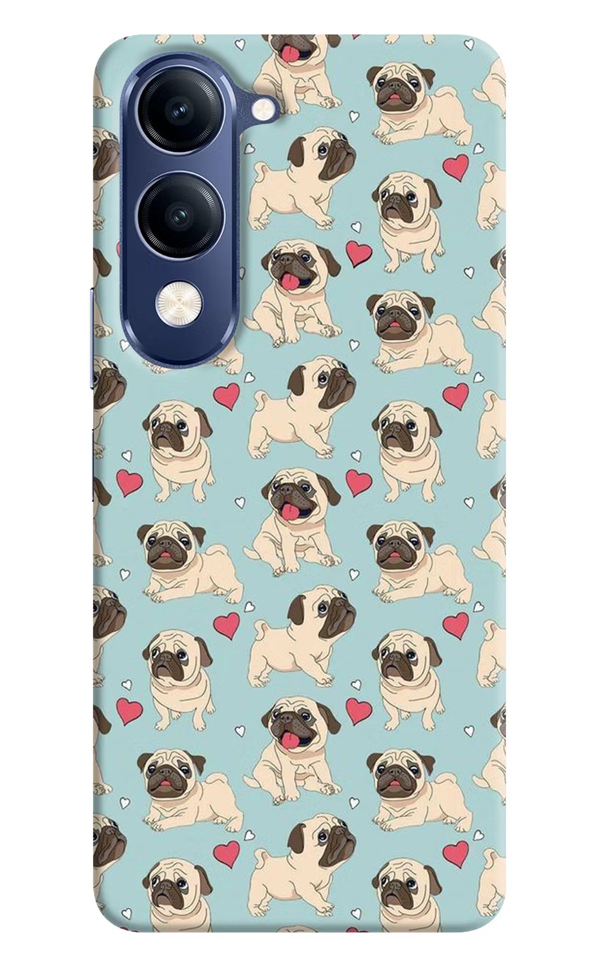 Pug Dog Vivo V40 Lite Back Cover - Pug Dog Vivo V40 Lite Hard Case Back Cover by Casekaro Pug Dog Vivo V40 Lite Hard Case Back Cover by Casekaro