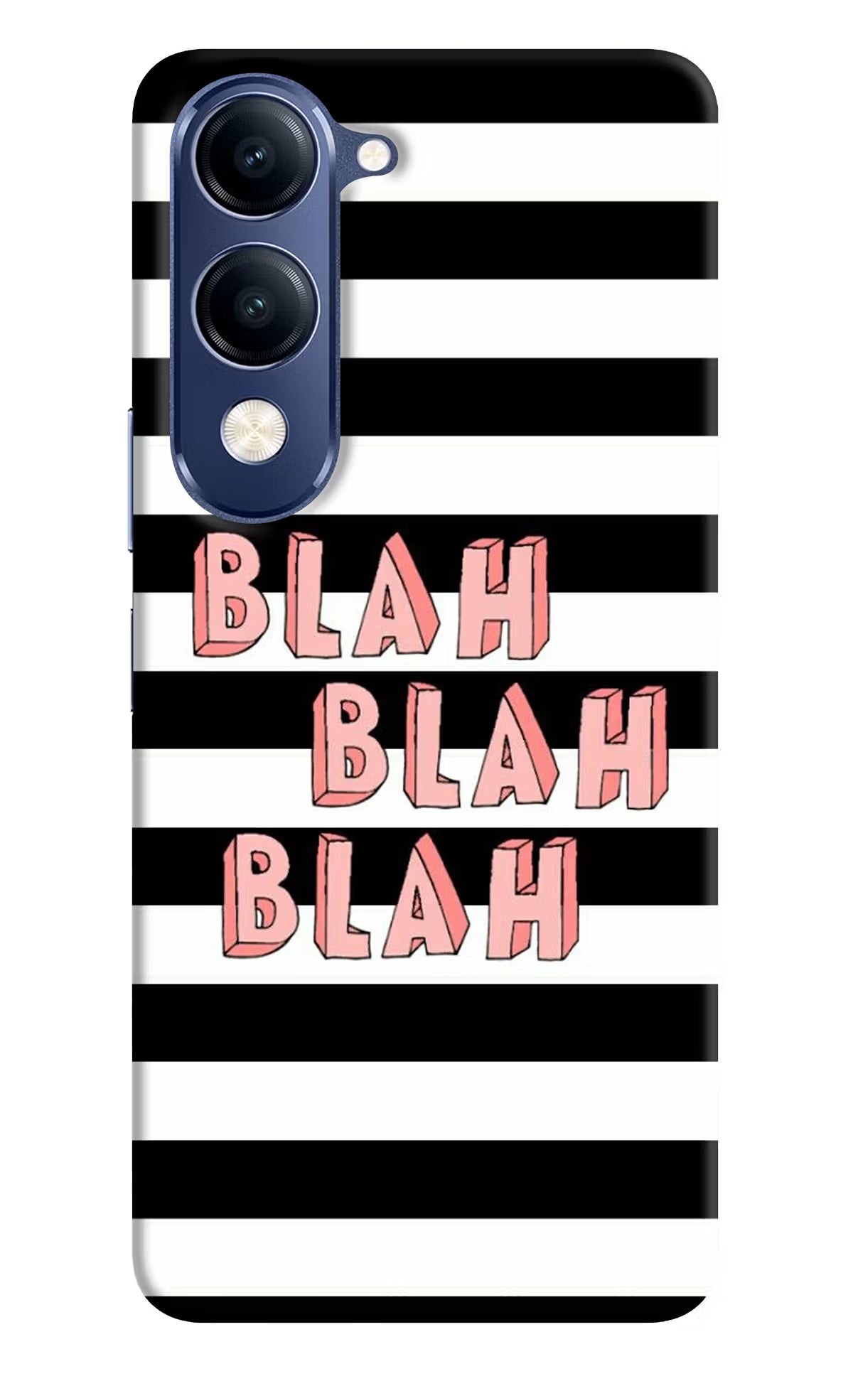 Blah Blah Blah Vivo V40 Lite Back Cover - Blah Blah Blah Vivo V40 Lite Hard Case Back Cover by Casekaro Blah Blah Blah Vivo V40 Lite Hard Case Back Cover by Casekaro