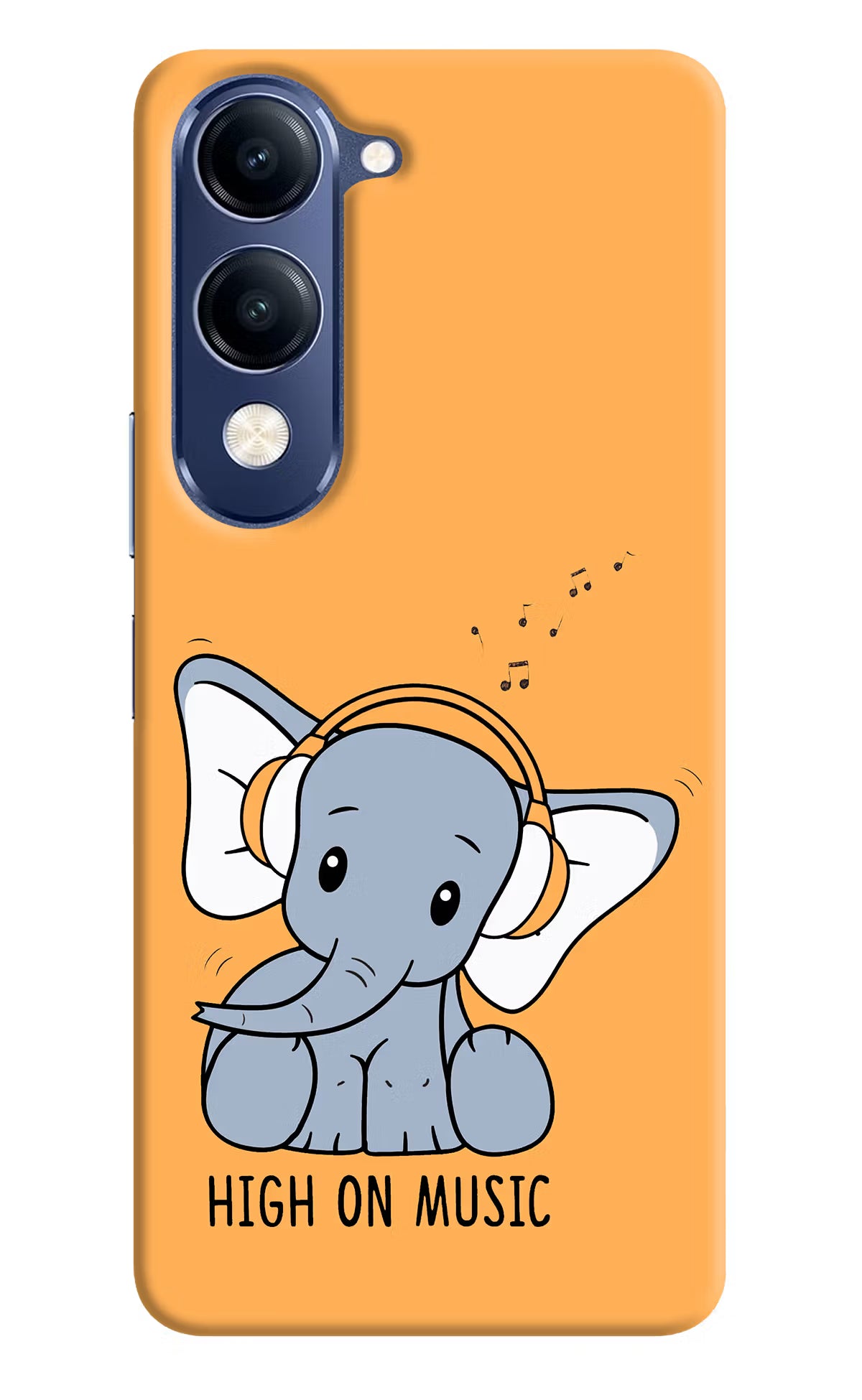 High On Music Vivo V40 Lite Back Cover - High On Music Vivo V40 Lite Hard Case Back Cover by Casekaro High On Music Vivo V40 Lite Hard Case Back Cover by Casekaro