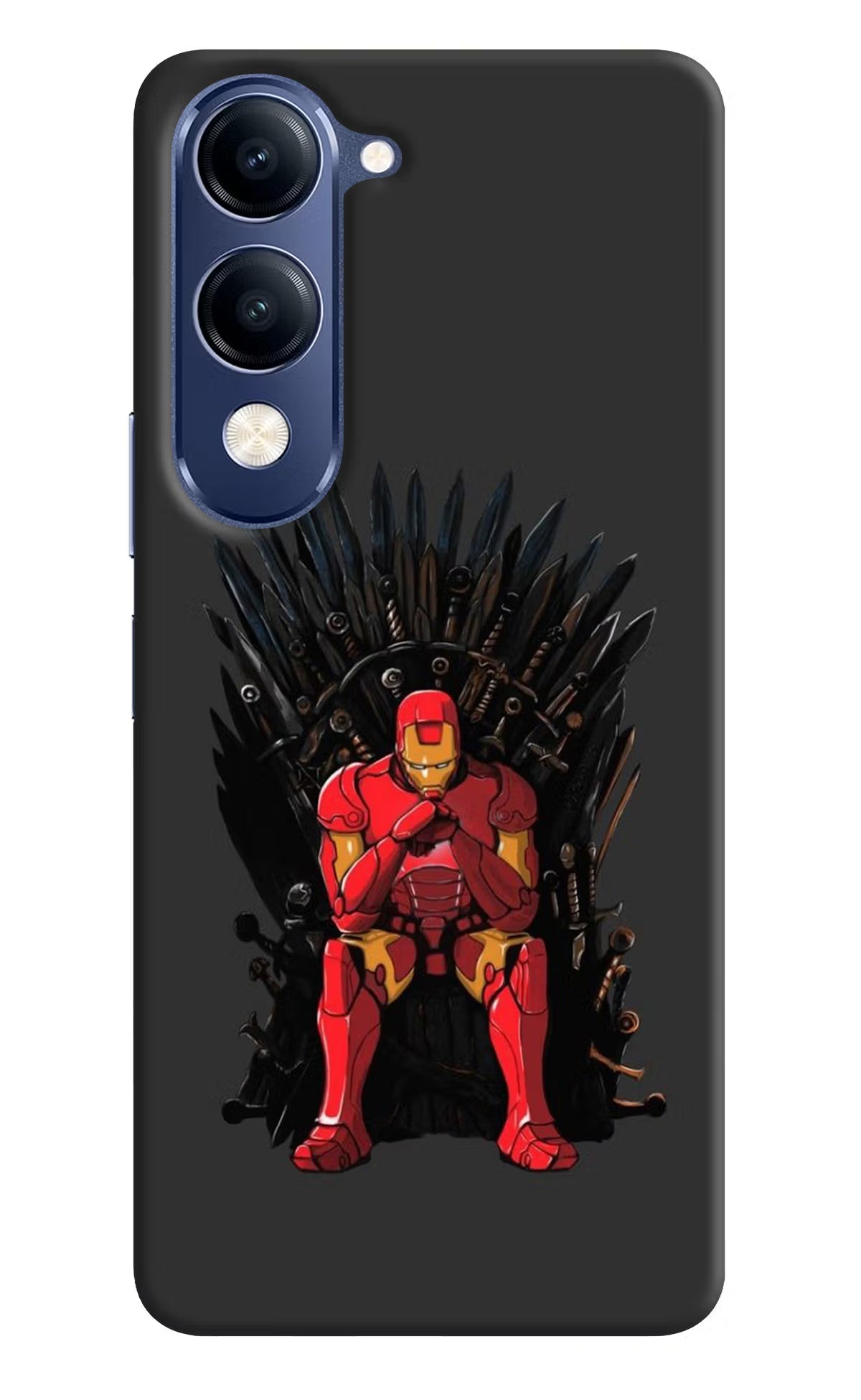 Ironman Throne Vivo V40 Lite Back Cover - Ironman Throne Vivo V40 Lite Hard Case Back Cover by Casekaro Ironman Throne Vivo V40 Lite Hard Case Back Cover by Casekaro