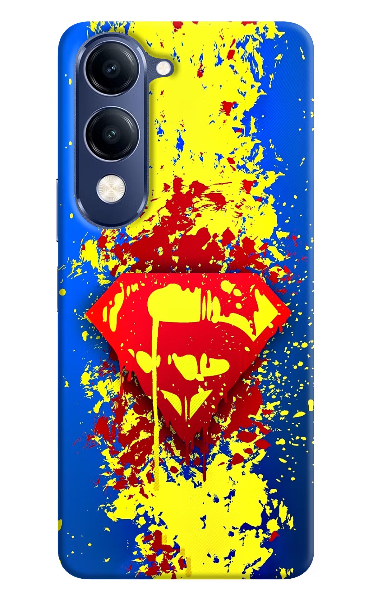 Superman logo Vivo V40 Lite Back Cover - Superman logo Vivo V40 Lite Hard Case Back Cover by Casekaro Superman logo Vivo V40 Lite Hard Case Back Cover by Casekaro