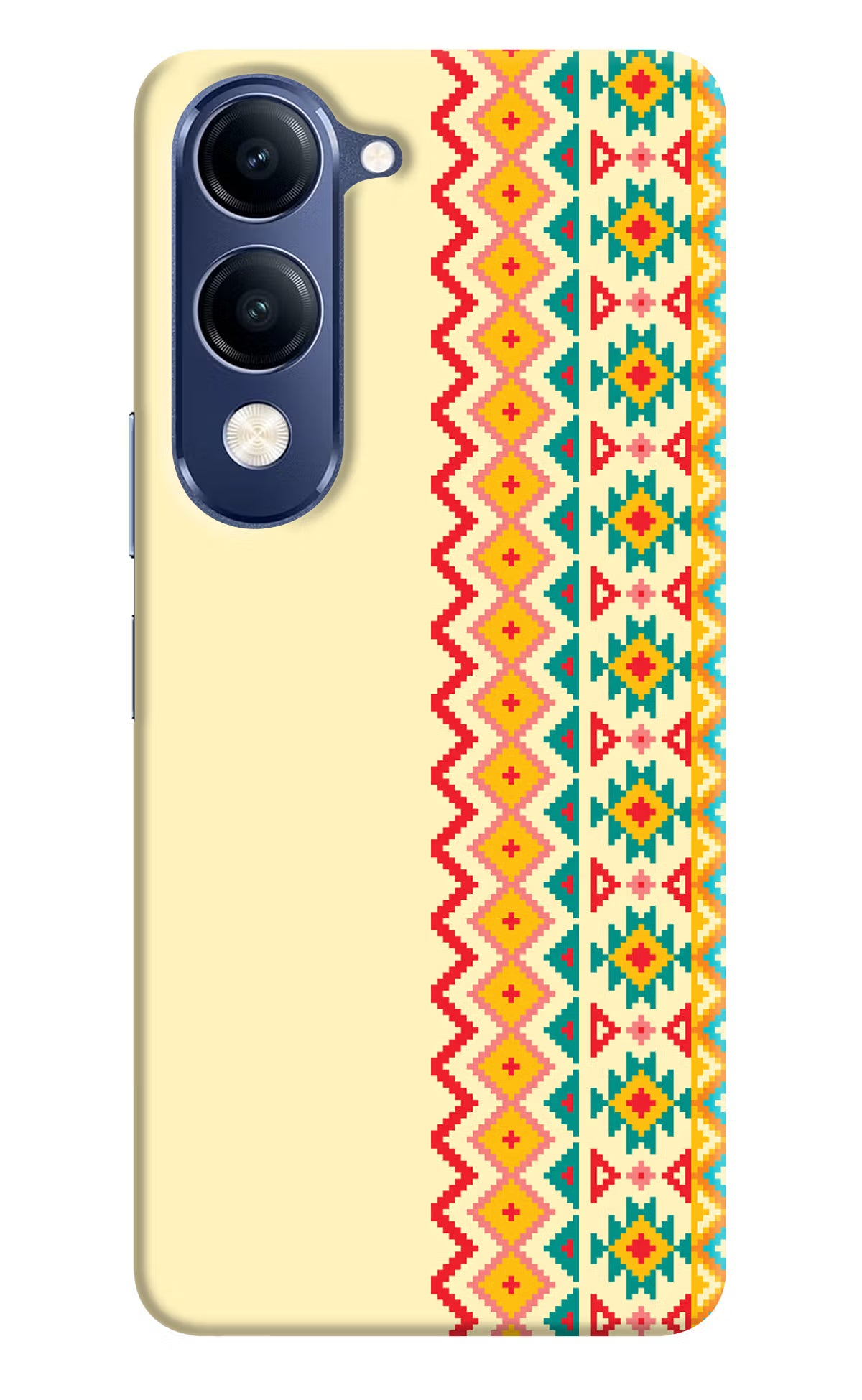 Ethnic Seamless Vivo V40 Lite Back Cover - Ethnic Seamless Vivo V40 Lite Hard Case Back Cover by Casekaro Ethnic Seamless Vivo V40 Lite Hard Case Back Cover by Casekaro