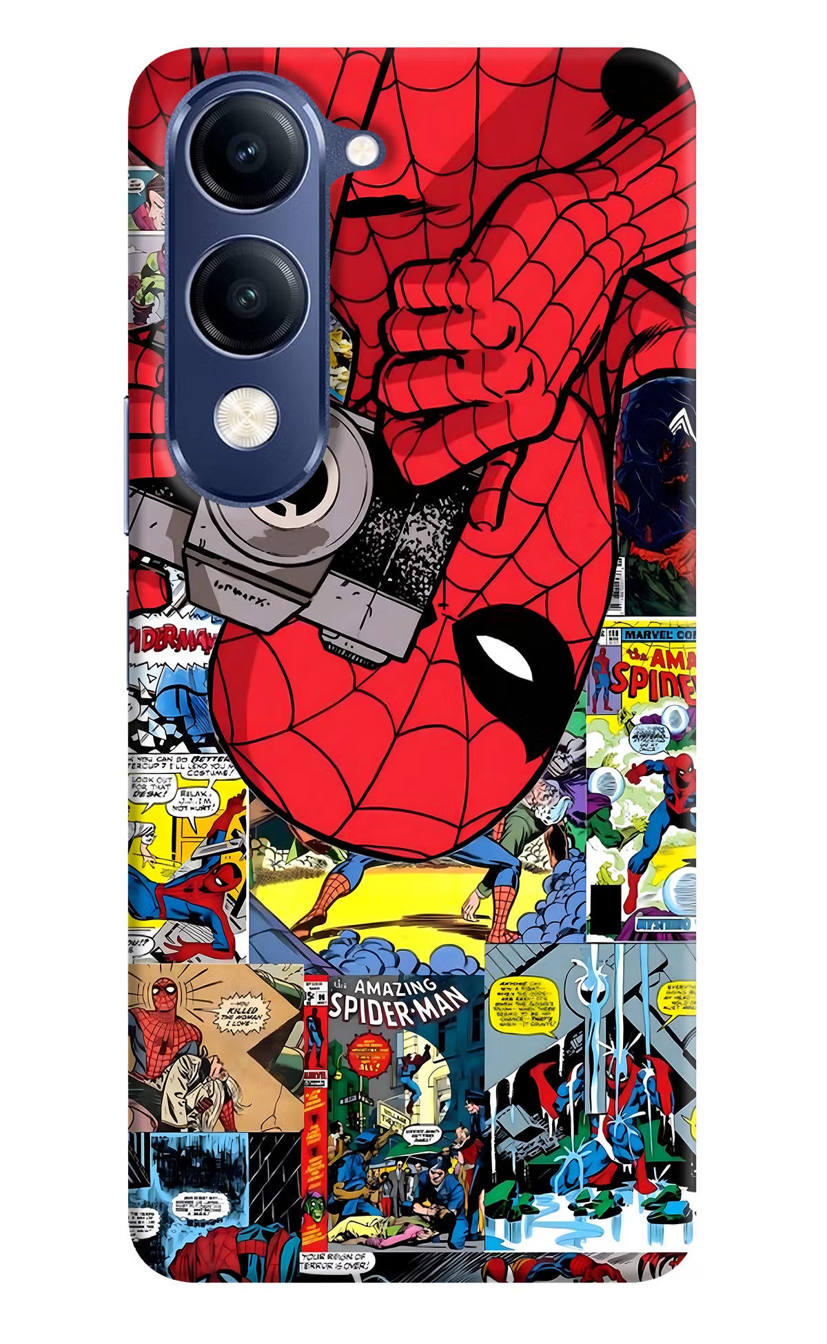 Spider Man Vivo V40 Lite Back Cover - Spider Man Vivo V40 Lite Hard Case Back Cover by Casekaro Spider Man Vivo V40 Lite Hard Case Back Cover by Casekaro