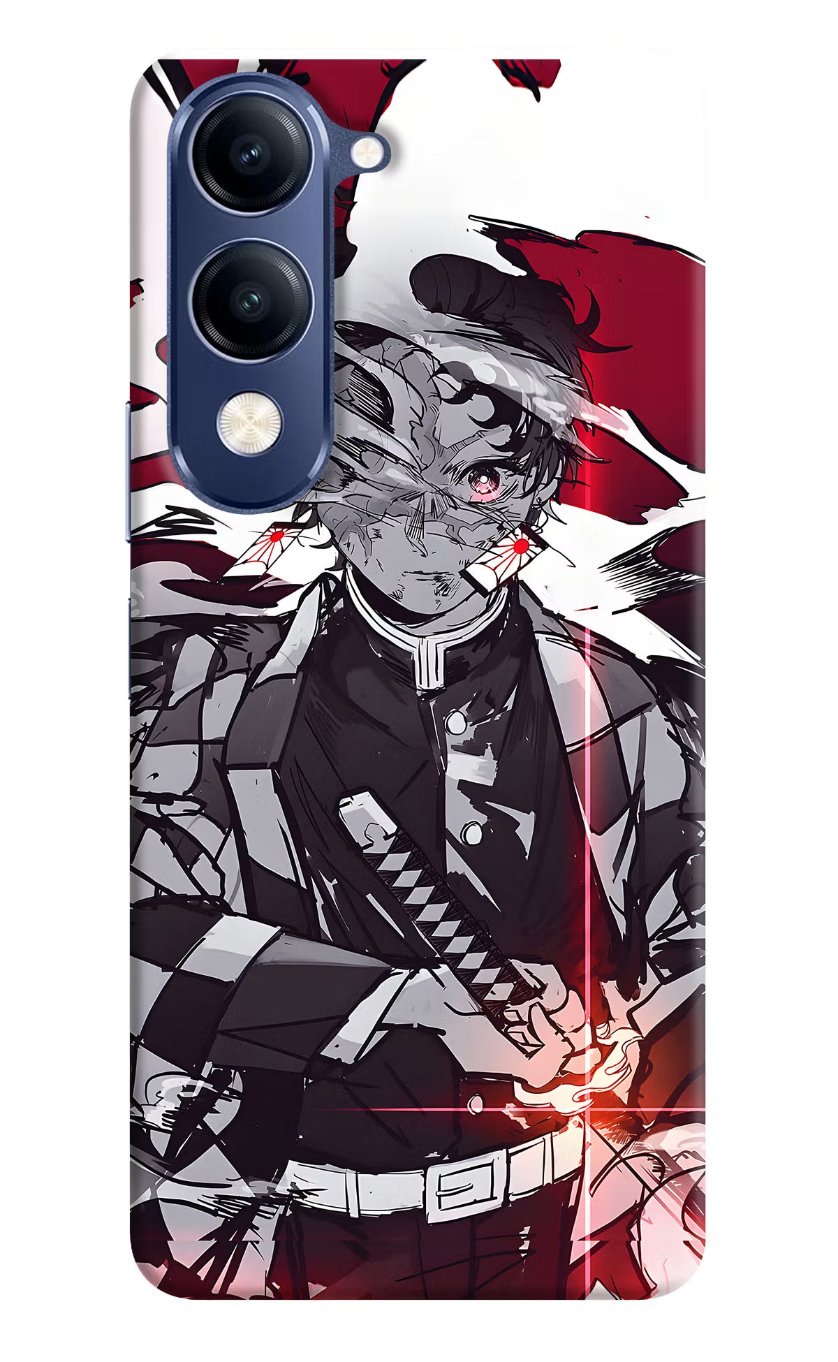 Demon Slayer Vivo V40 Lite Back Cover - Demon Slayer Vivo V40 Lite Hard Case Back Cover by Casekaro Demon Slayer Vivo V40 Lite Hard Case Back Cover by Casekaro