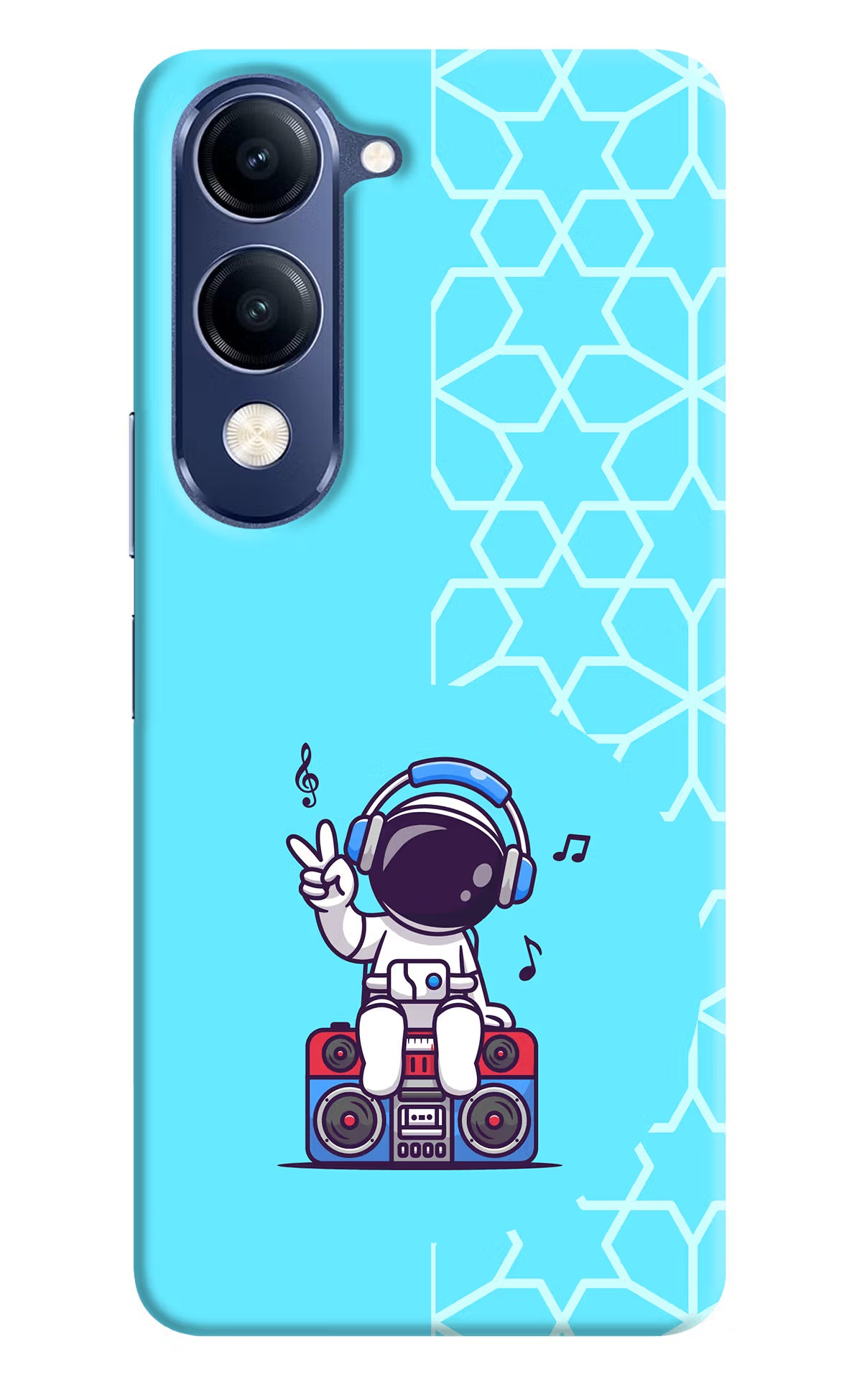Cute Astronaut Chilling Vivo V40 Lite Back Cover - Cute Astronaut Chilling Vivo V40 Lite Hard Case Back Cover by Casekaro Cute Astronaut Chilling Vivo V40 Lite Hard Case Back Cover by Casekaro
