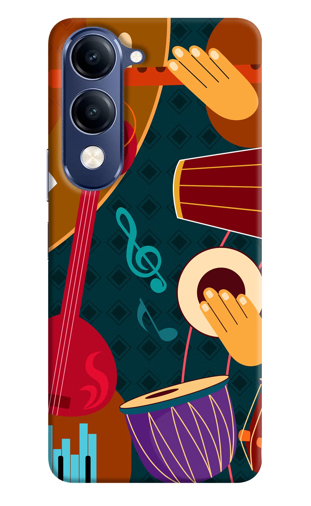 Music Instrument Vivo V40 Lite Back Cover - Music Instrument Vivo V40 Lite Hard Case Back Cover by Casekaro Music Instrument Vivo V40 Lite Hard Case Back Cover by Casekaro