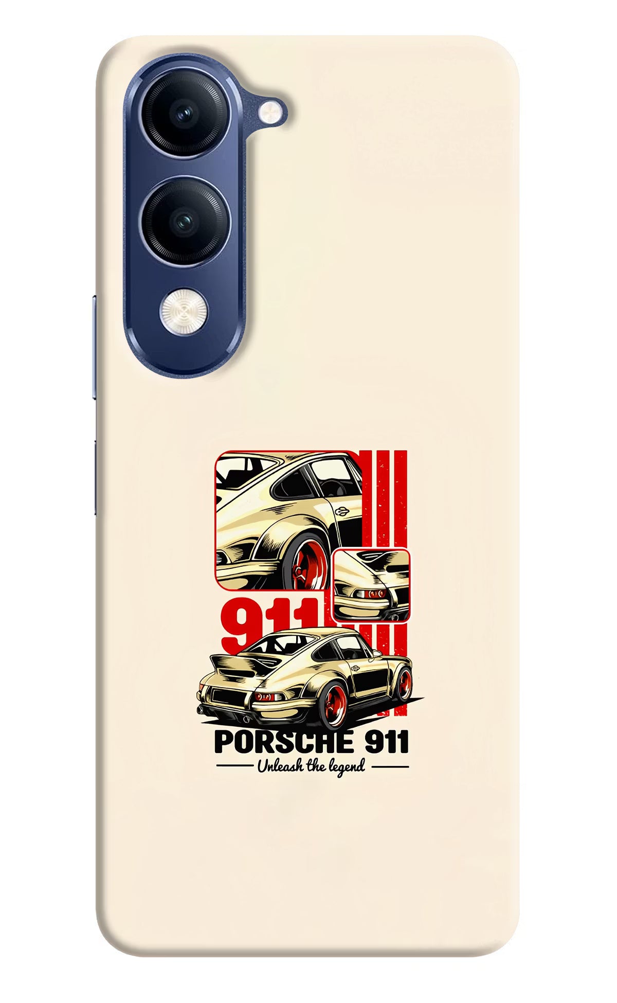 Classic Porsche 911 Vivo V40 Lite Back Cover - Classic Porsche 911 Vivo V40 Lite Hard Case Back Cover by Casekaro Classic Porsche 911 Vivo V40 Lite Hard Case Back Cover by Casekaro