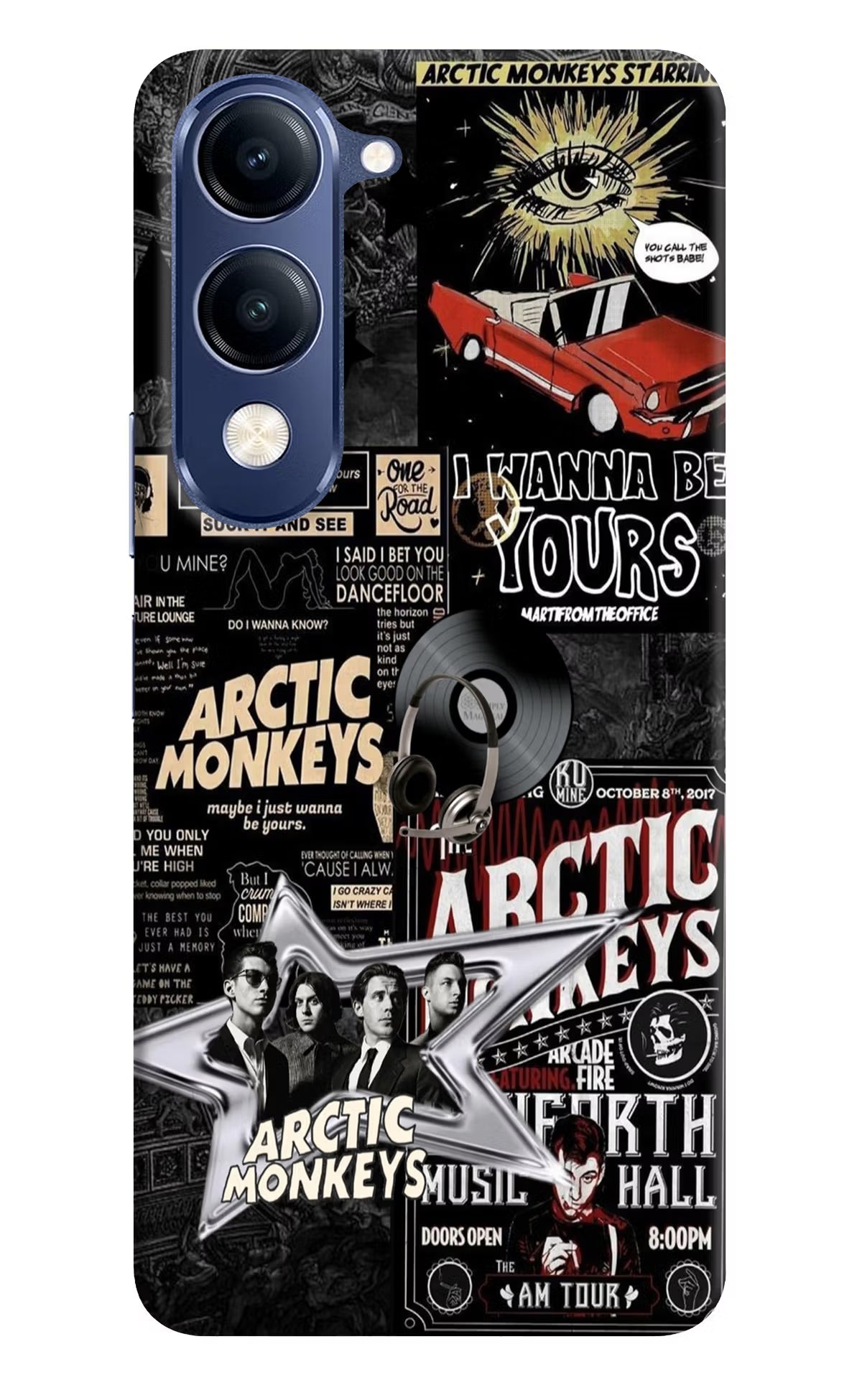 Arctic Monkeys Vivo V40 Lite Back Cover - Arctic Monkeys Vivo V40 Lite Hard Case Back Cover by Casekaro Arctic Monkeys Vivo V40 Lite Hard Case Back Cover by Casekaro