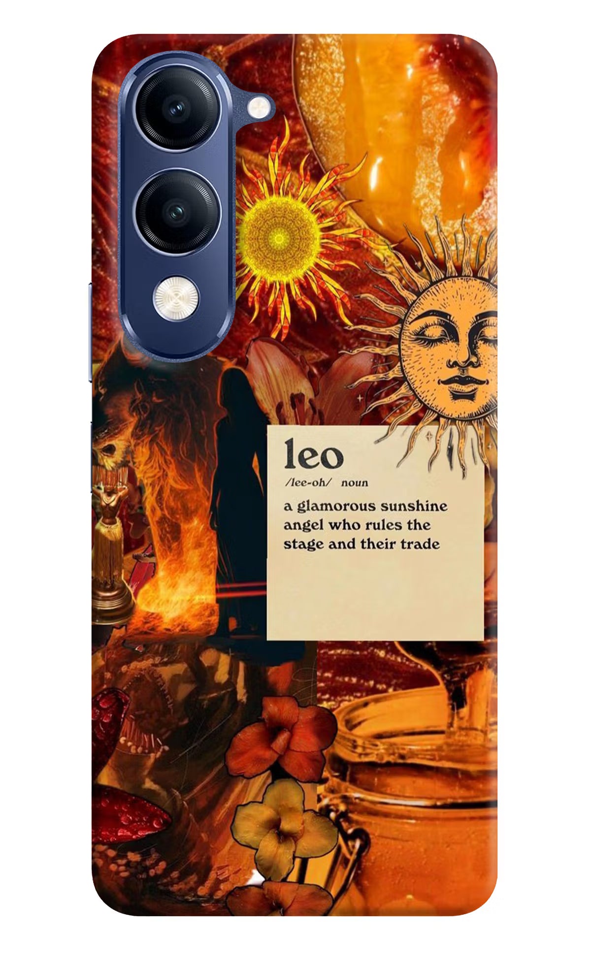Leo Zodiac Vivo V40 Lite Back Cover - Leo Zodiac Vivo V40 Lite Hard Case Back Cover by Casekaro Leo Zodiac Vivo V40 Lite Hard Case Back Cover by Casekaro