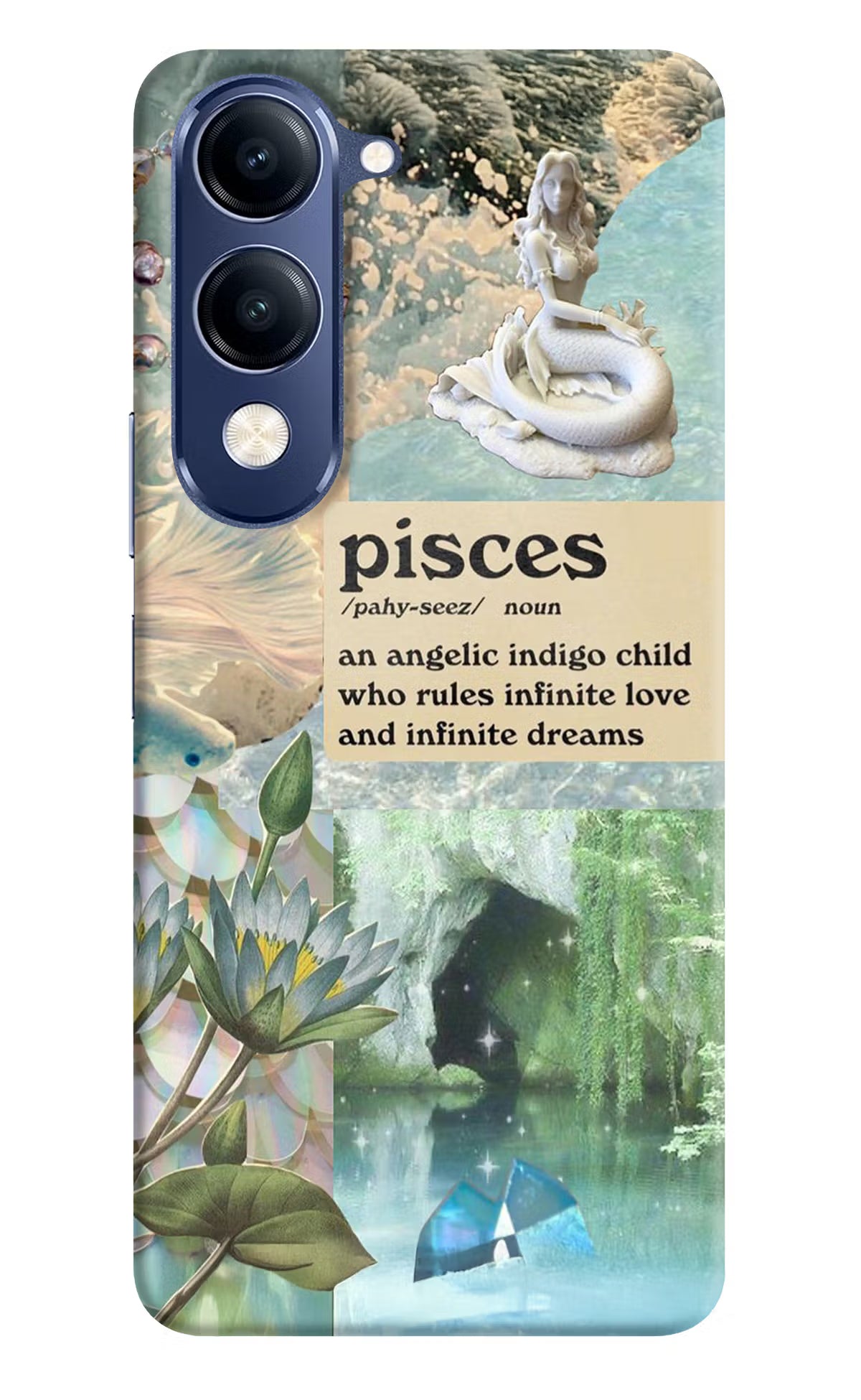 Pisces Zodiac Vivo V40 Lite Back Cover - Pisces Zodiac Vivo V40 Lite Hard Case Back Cover by Casekaro Pisces Zodiac Vivo V40 Lite Hard Case Back Cover by Casekaro