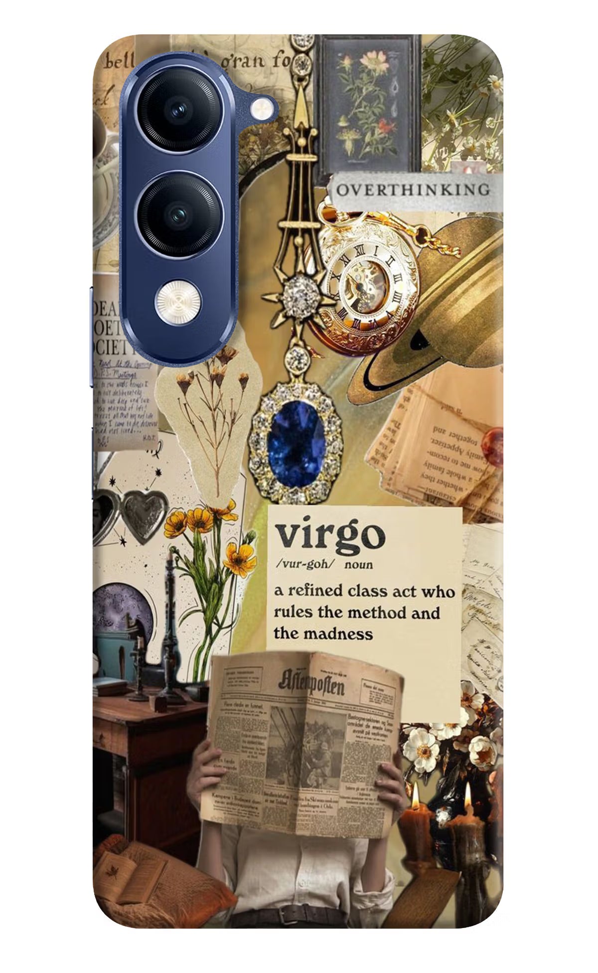Virgo Zodiac Vivo V40 Lite Back Cover - Virgo Zodiac Vivo V40 Lite Hard Case Back Cover by Casekaro Virgo Zodiac Vivo V40 Lite Hard Case Back Cover by Casekaro