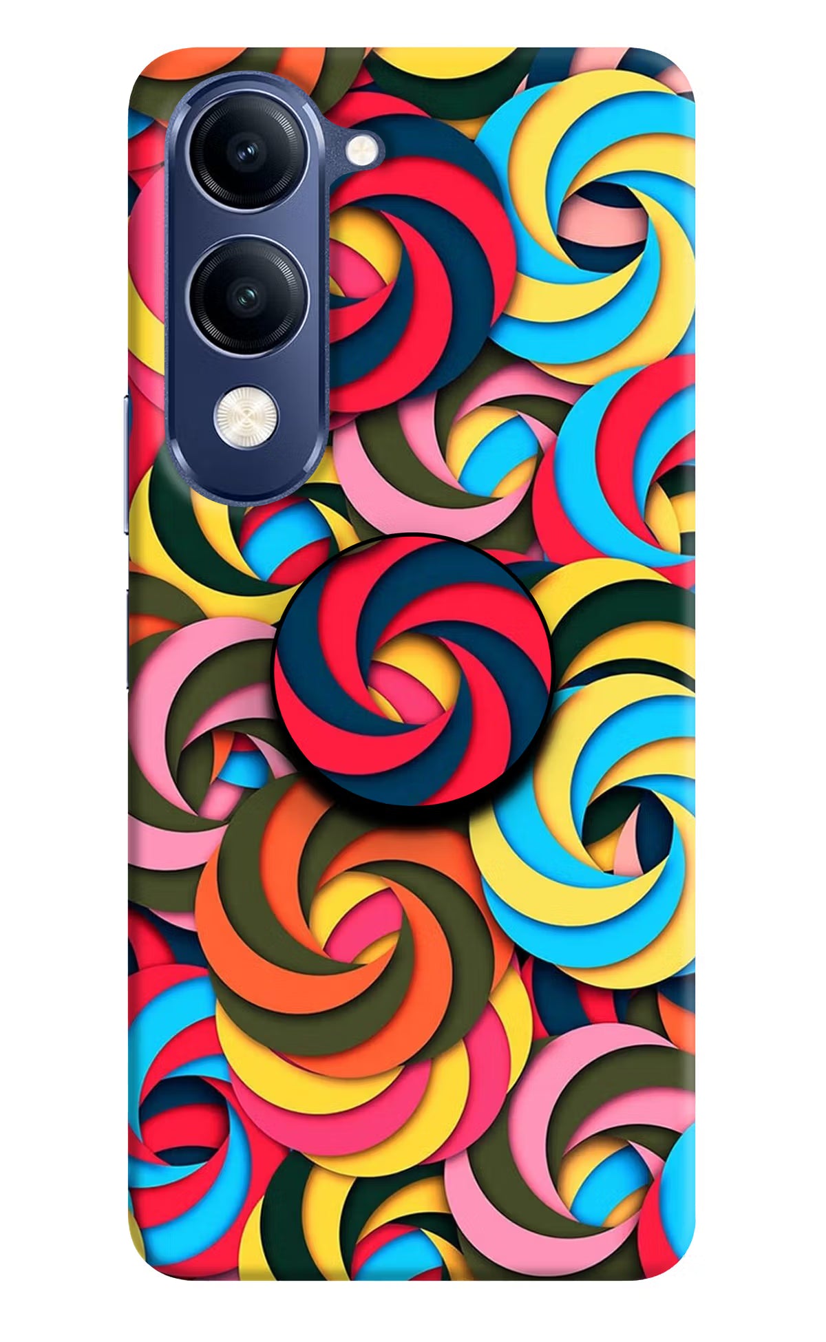 Spiral Pattern Vivo V40 Lite Pop Case - Spiral Pattern Vivo V40 Lite Pop Case by Casekaro Spiral Pattern Vivo V40 Lite Pop Case by Casekaro
