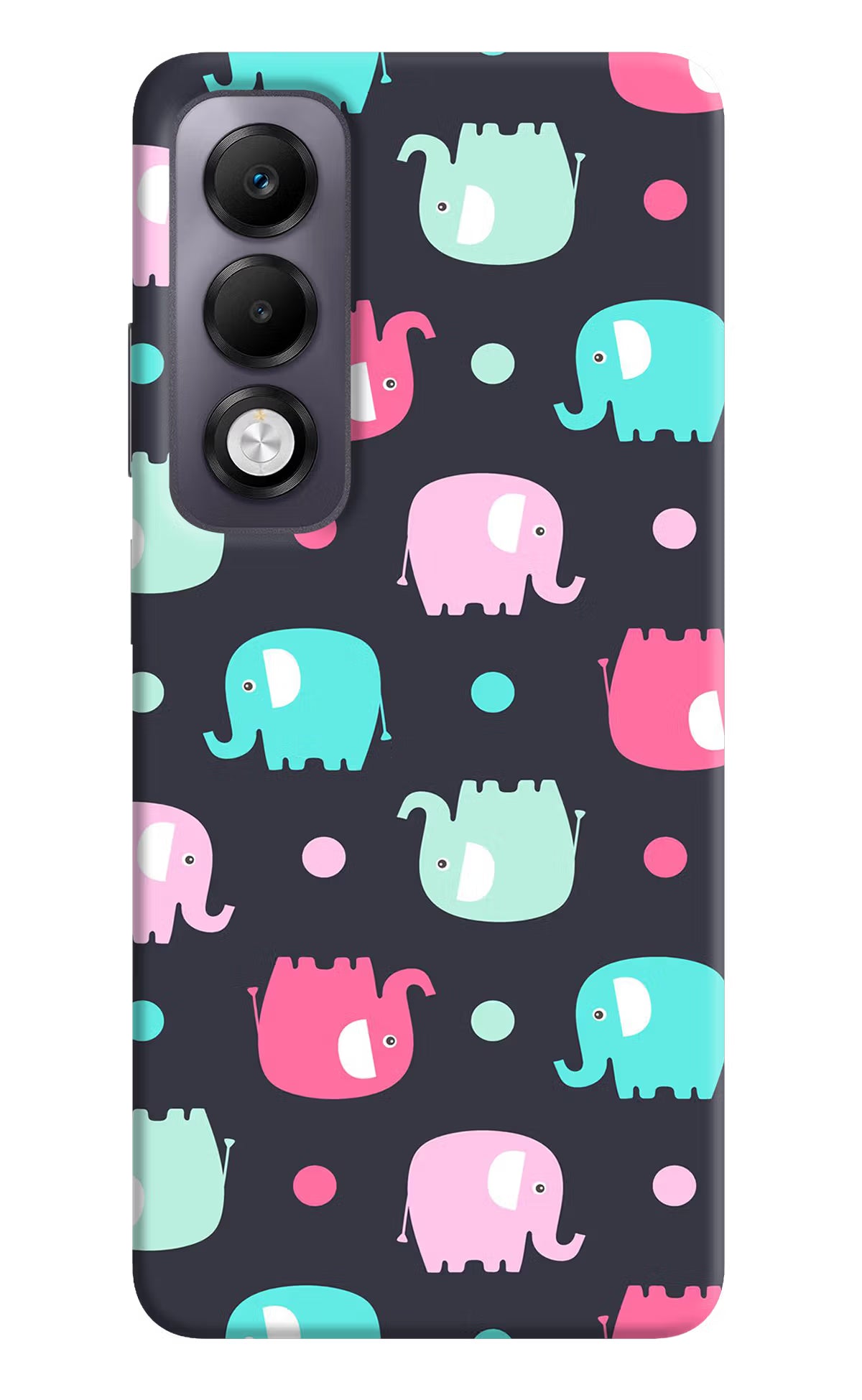 Elephants Oppo K13x Back Cover - Elephants Oppo K13x Back Cover Elephants Oppo K13x Back Cover