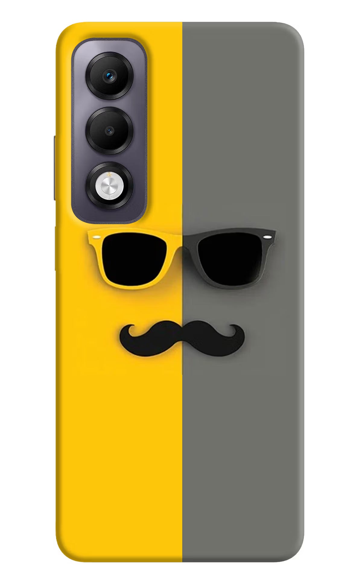 Sunglasses with Mustache Oppo K13x Back Cover - Sunglasses with Mustache Oppo K13x Back Cover Sunglasses with Mustache Oppo K13x Back Cover