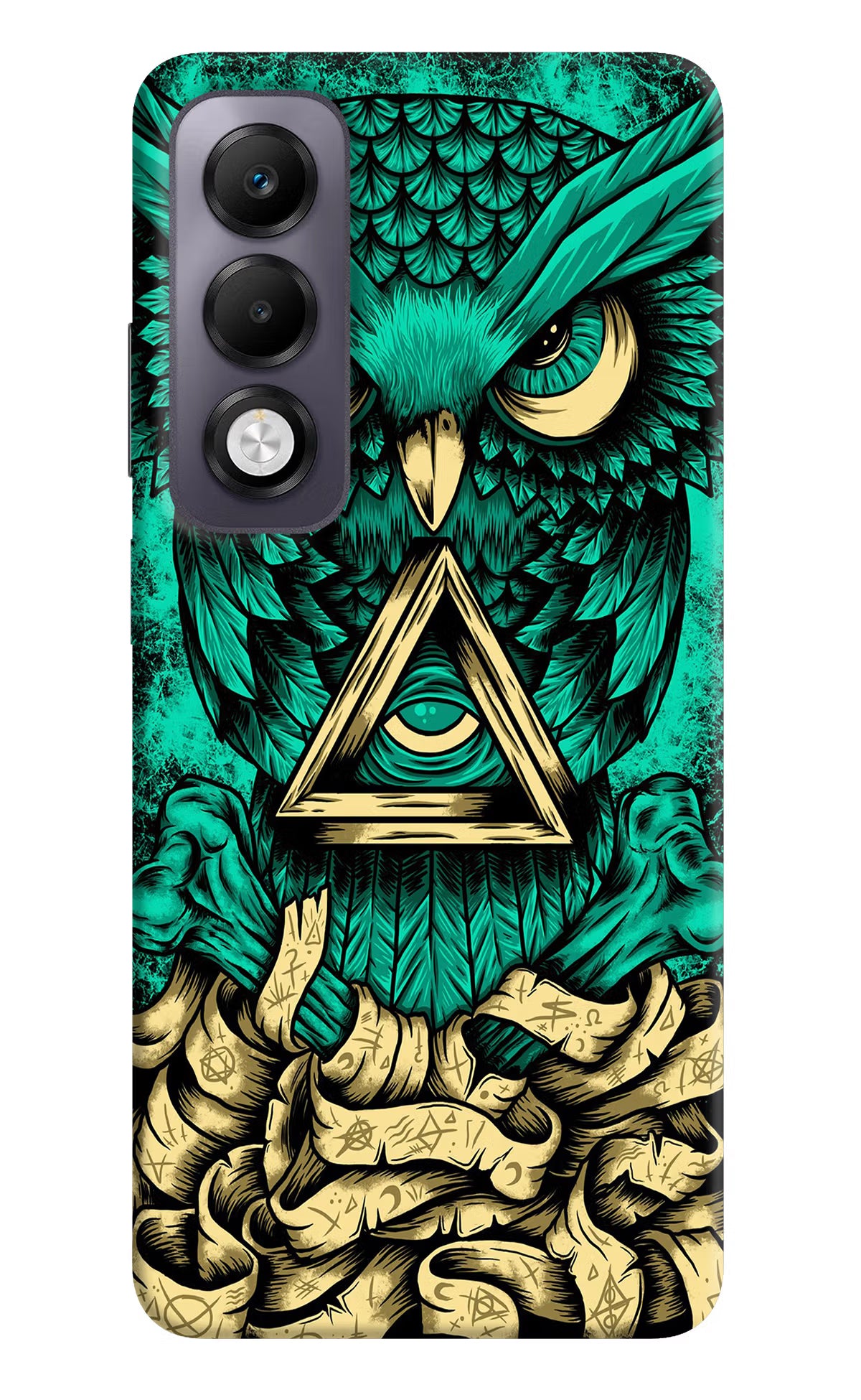 Green Owl Oppo K13x Back Cover - Green Owl Oppo K13x Back Cover Green Owl Oppo K13x Back Cover