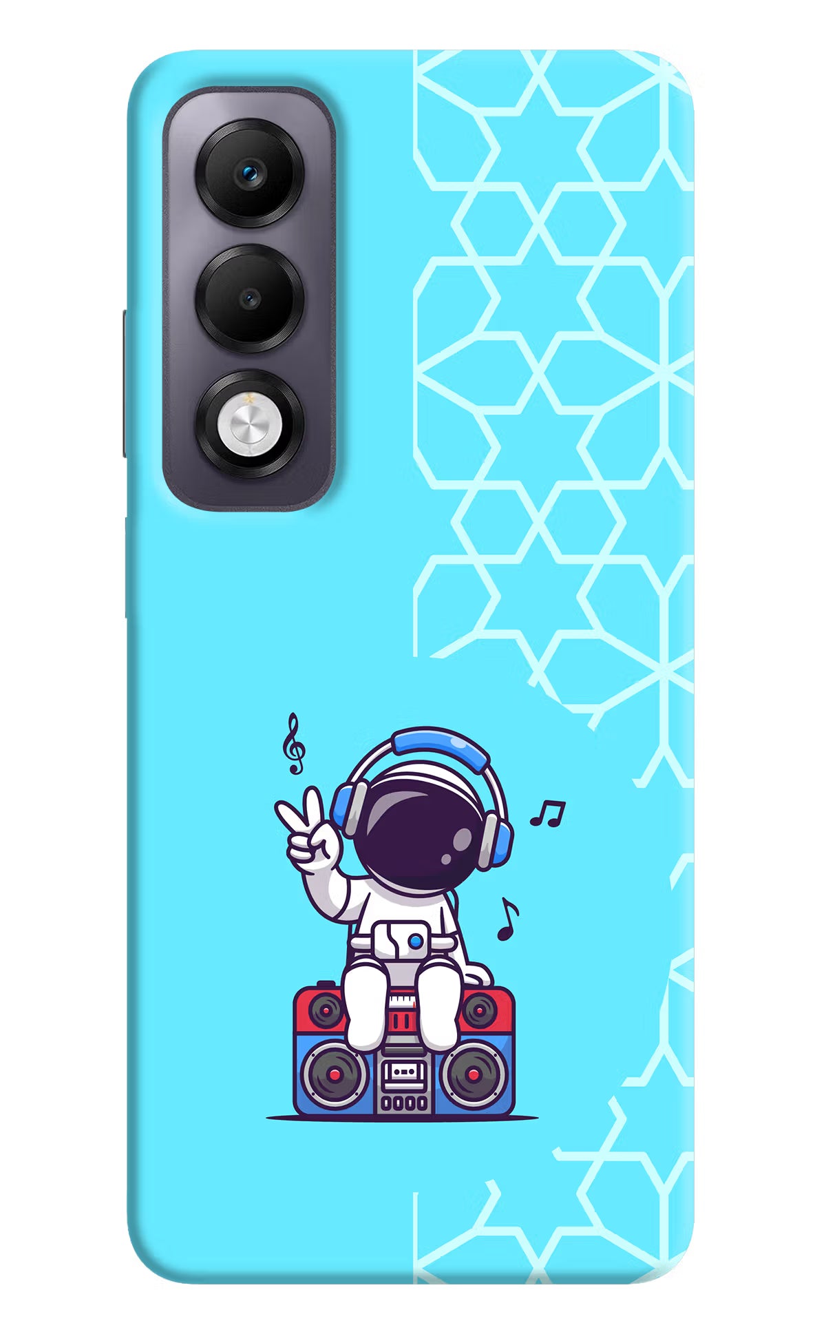 Cute Astronaut Chilling Oppo K13x Back Cover - Cute Astronaut Chilling Oppo K13x Back Cover Cute Astronaut Chilling Oppo K13x Back Cover