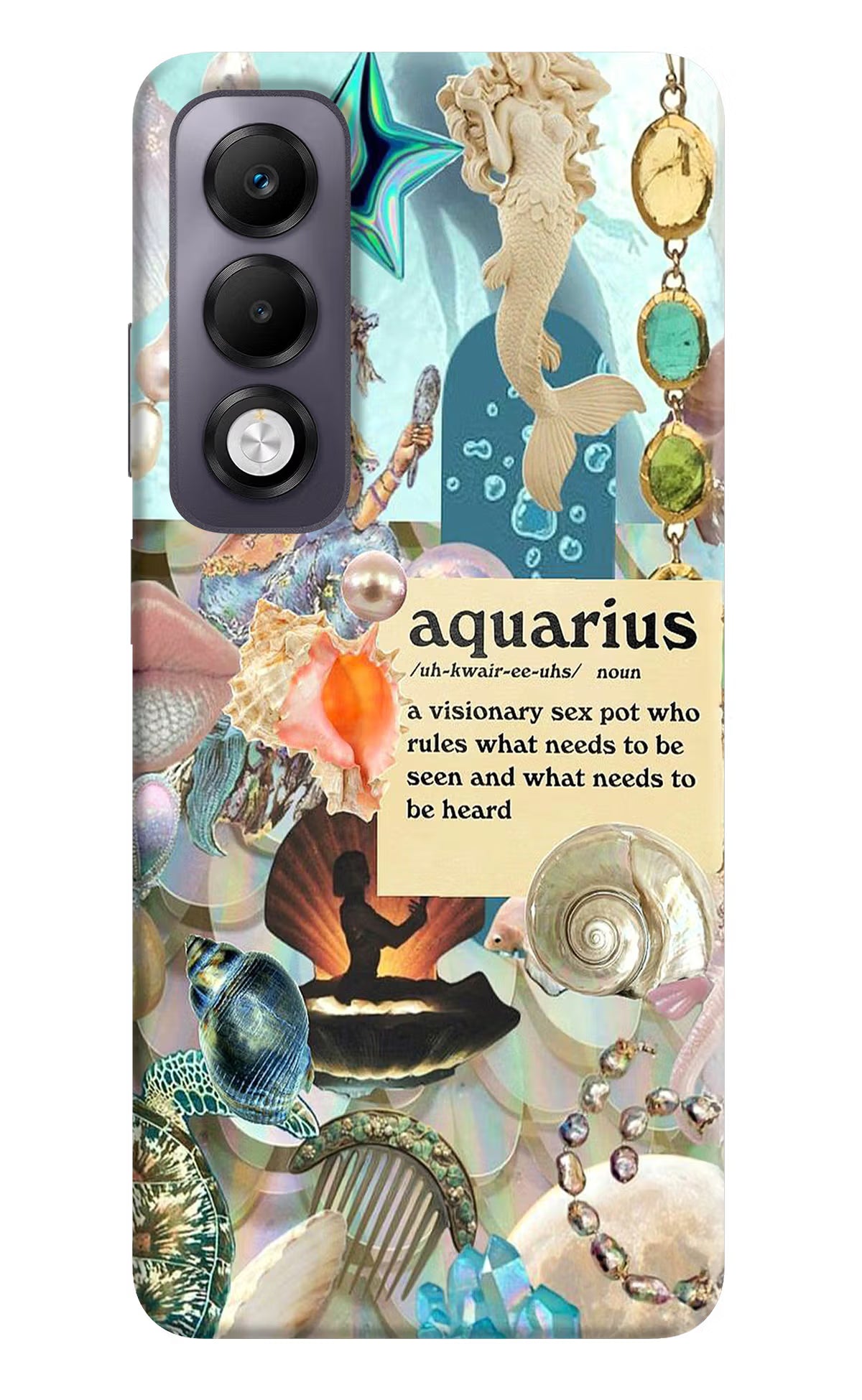 Aquarius Zodiac Oppo K13x Back Cover - Aquarius Zodiac Oppo K13x Back Cover Aquarius Zodiac Oppo K13x Back Cover