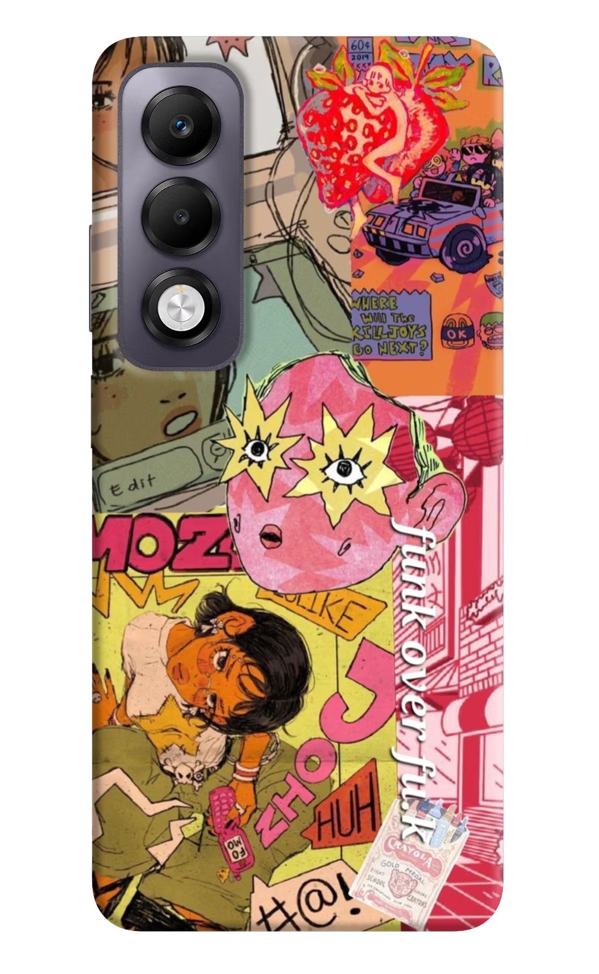 Funkover Oppo K13x Back Cover - Funkover Oppo K13x Hard Case Back Cover by Casekaro Funkover Oppo K13x Hard Case Back Cover by Casekaro
