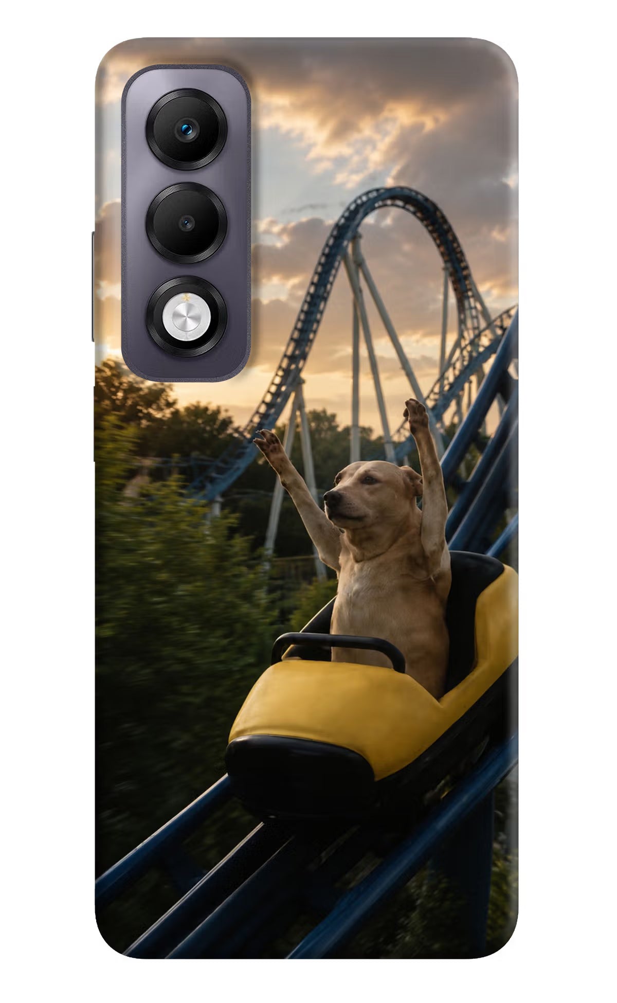 Rollercoaster Dog Oppo K13x Back Cover - Rollercoaster Dog Oppo K13x Back Cover Rollercoaster Dog Oppo K13x Back Cover