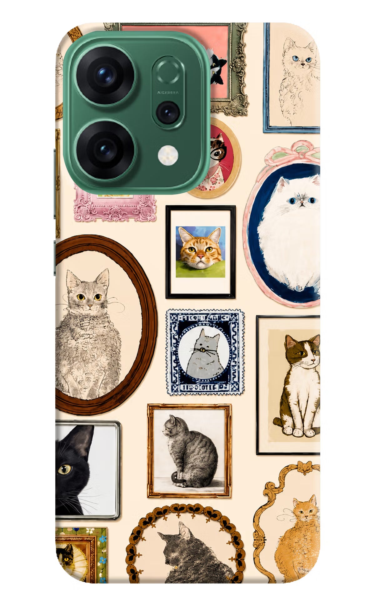 Mirror Cats Oppo Reno14 5G Back Cover - Mirror Cats Oppo Reno14 5G Back Cover Mirror Cats Oppo Reno14 5G Back Cover