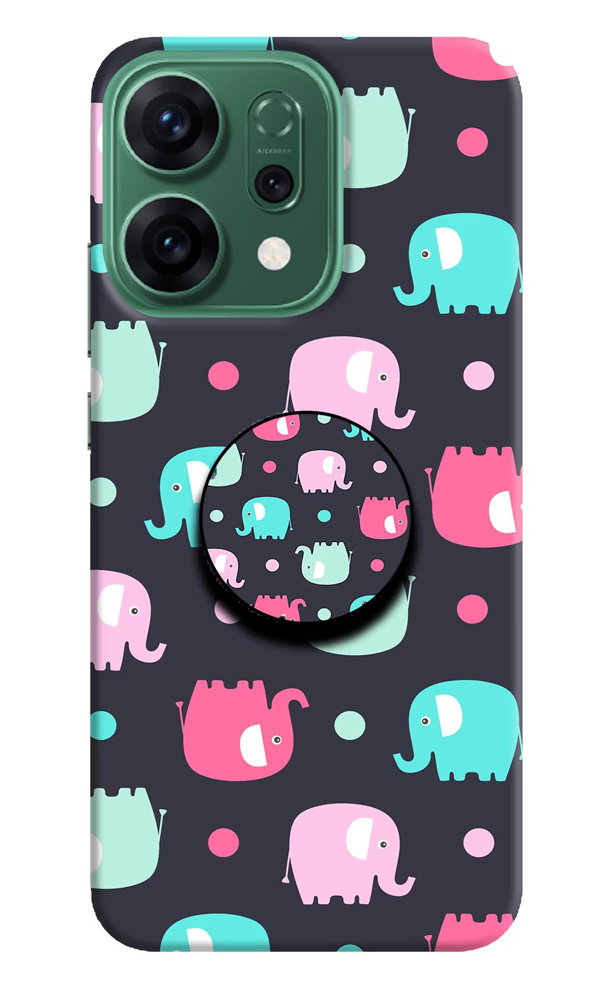 Baby Elephants Oppo Reno14 5G Pop Case - Baby Elephants Oppo Reno14 5G Pop Case Baby Elephants Oppo Reno14 5G Pop Case