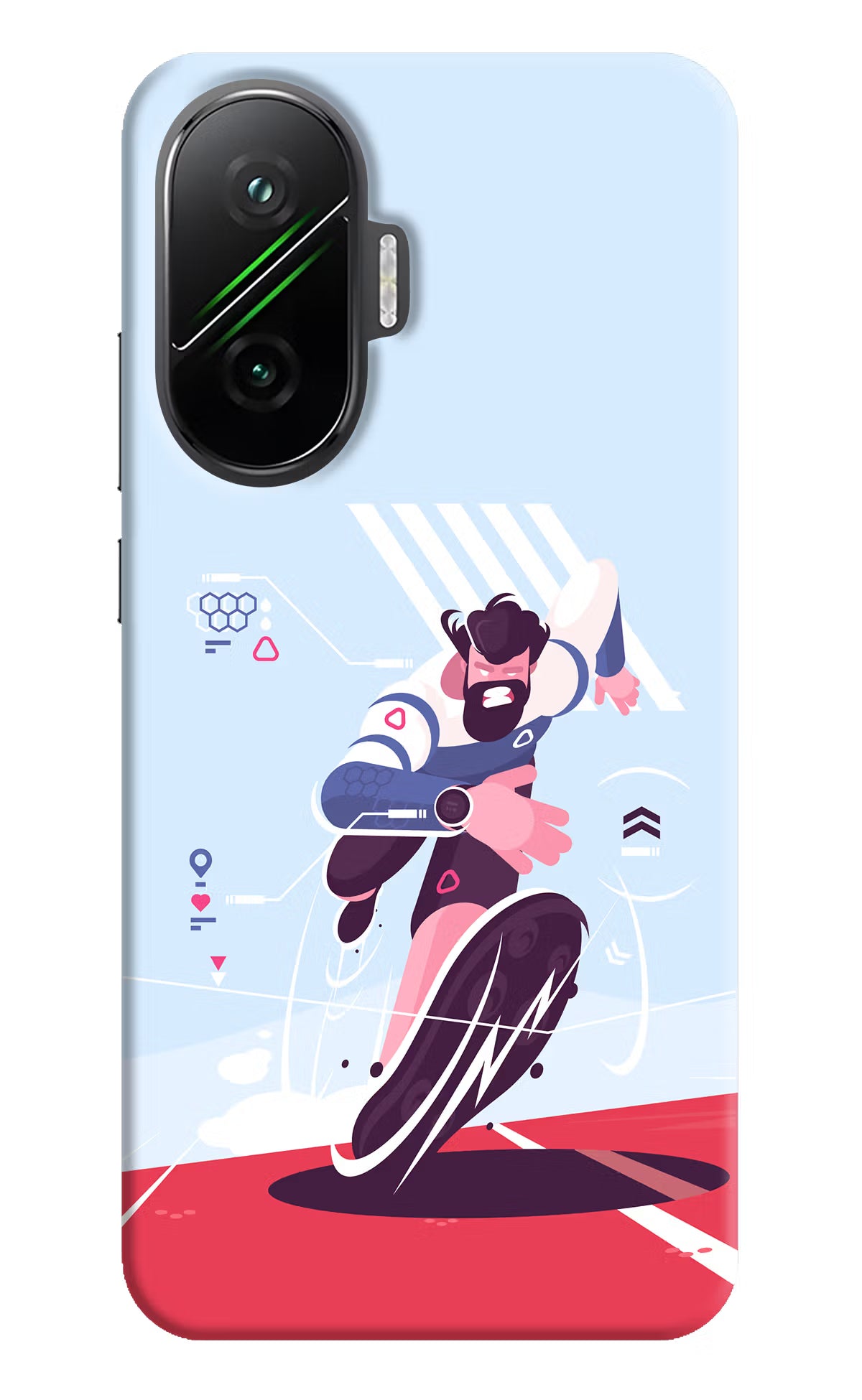 Run Pro Poco F7 5G Back Cover - Run Pro Poco F7 5G Back Cover Run Pro Poco F7 5G Back Cover