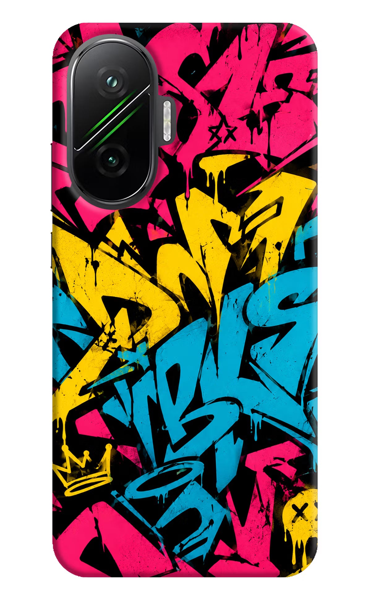 Graffiti Vibe Poco F7 5G Back Cover - Graffiti Vibe Poco F7 5G Back Cover Graffiti Vibe Poco F7 5G Back Cover