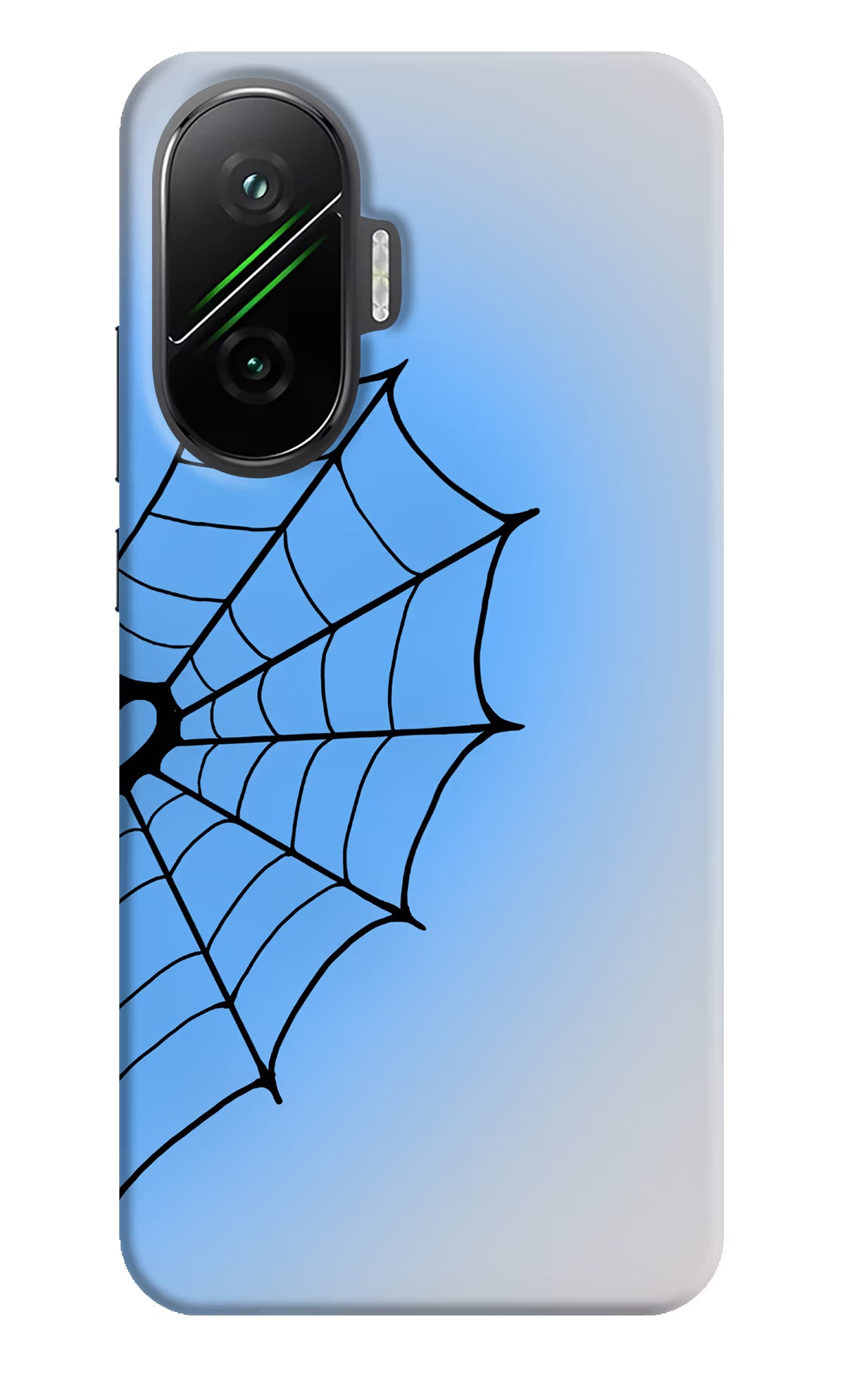 Blue Web Poco F7 5G Back Cover - Blue Web Poco F7 5G Back Cover Blue Web Poco F7 5G Back Cover