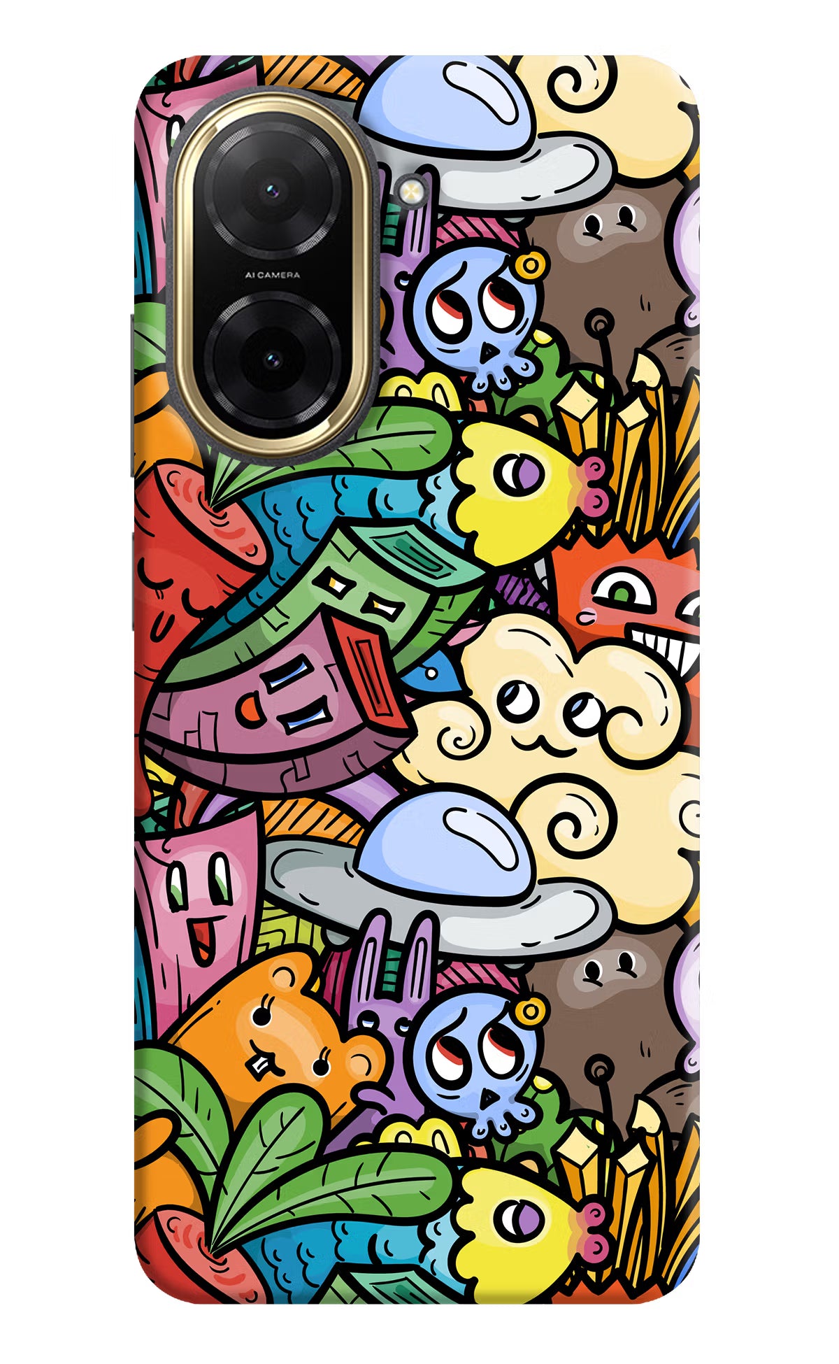 Veggie Doodle Redmi A5 Back Cover - Veggie Doodle Redmi A5 Back Cover Veggie Doodle Redmi A5 Back Cover