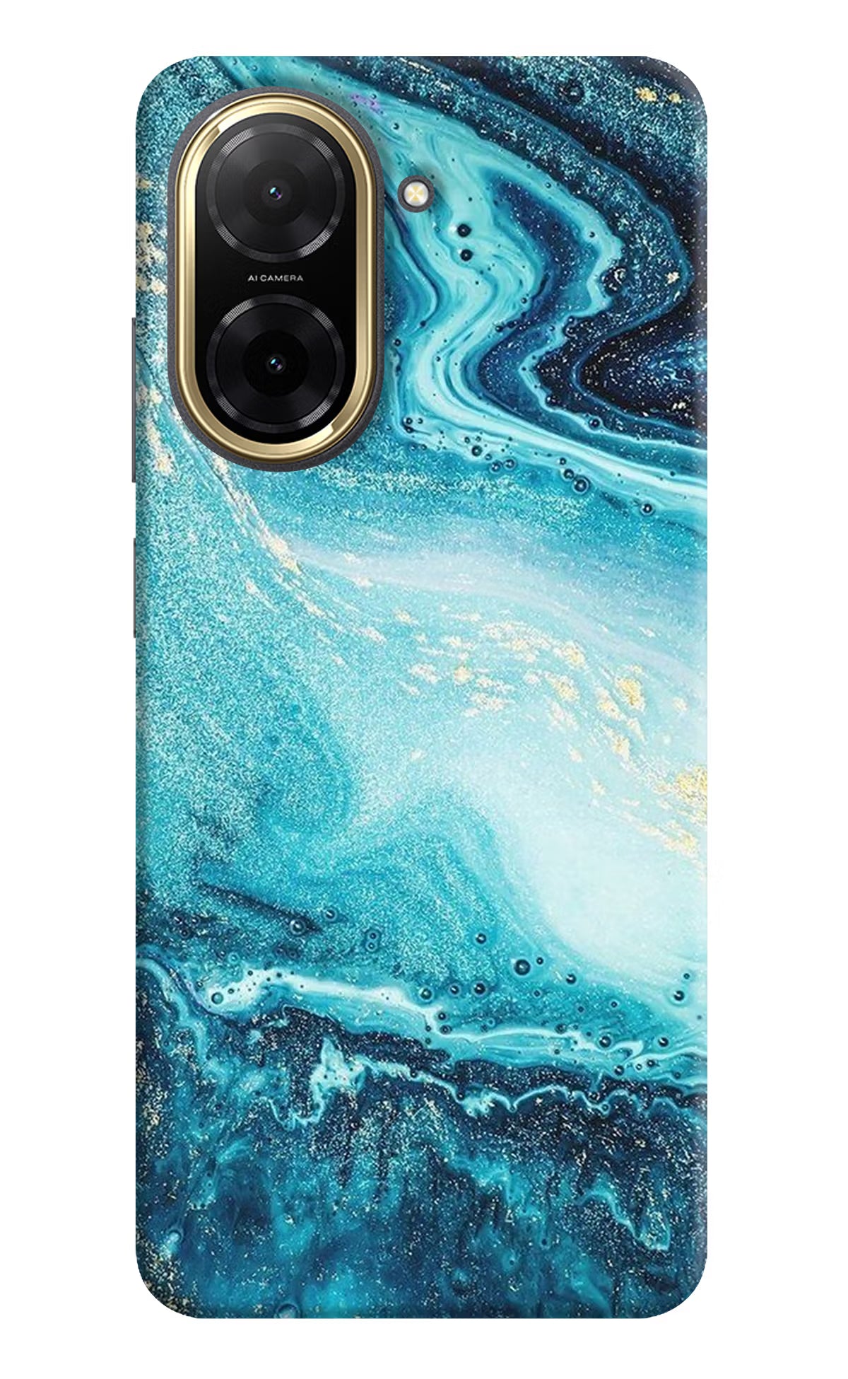 Blue Glitter Marble Redmi A5 Back Cover - Blue Glitter Marble Redmi A5 Back Cover Blue Glitter Marble Redmi A5 Back Cover