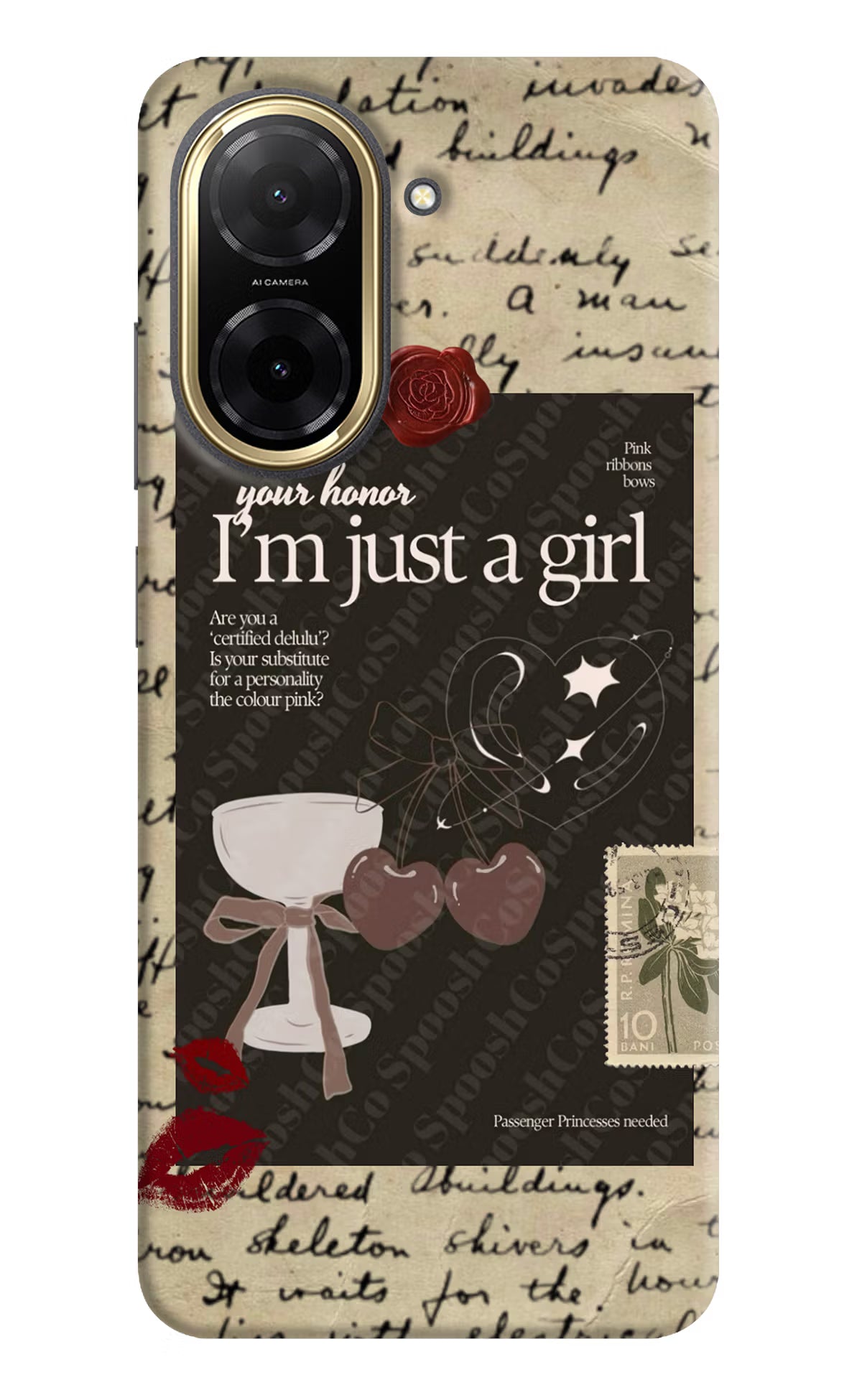 I am just a girl Redmi A5 Back Cover - I am just a girl Redmi A5 Back Cover I am just a girl Redmi A5 Back Cover