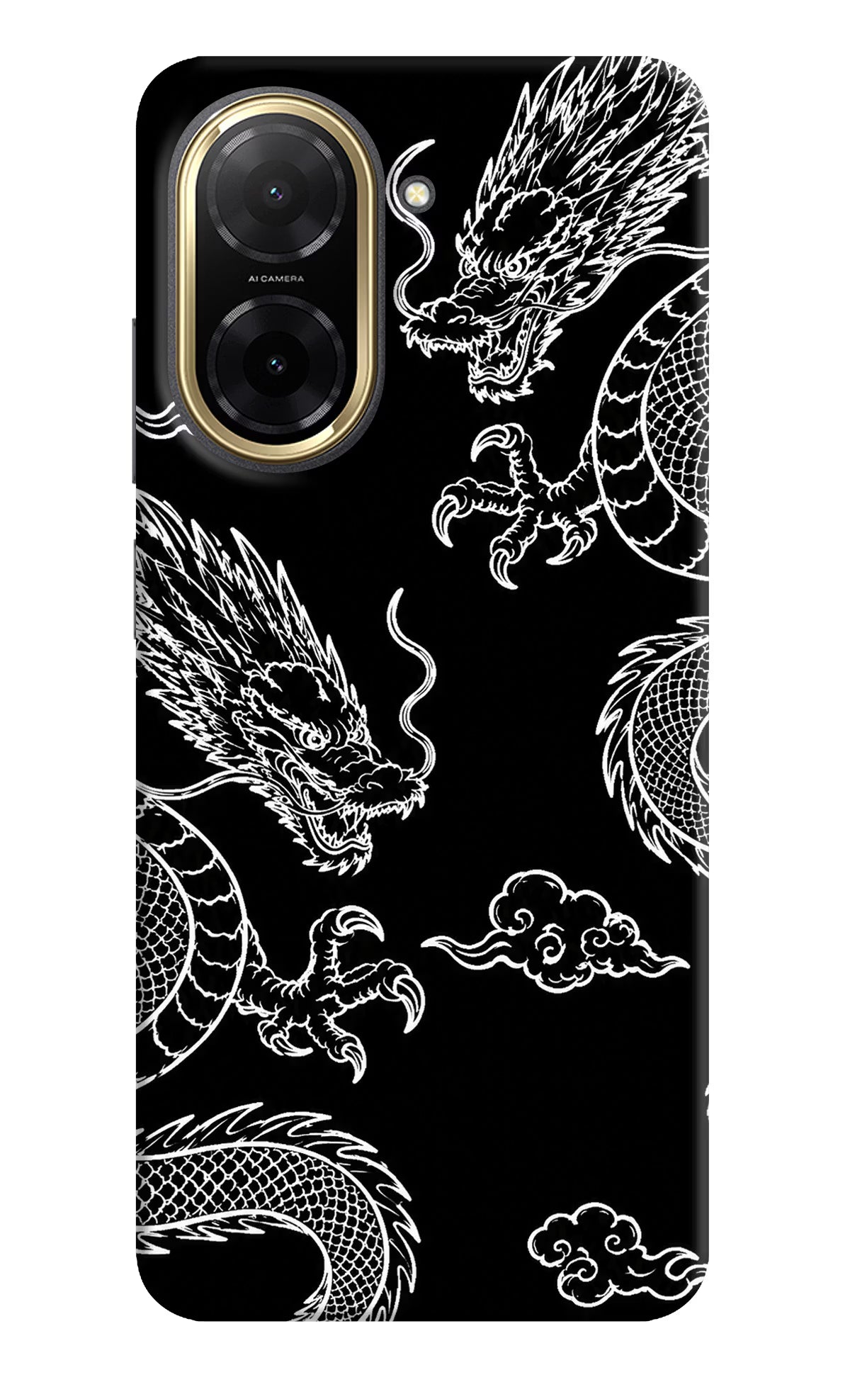 Twin Dragons Redmi A5 Back Cover - Twin Dragons Redmi A5 Hard Case Back Cover by Casekaro Twin Dragons Redmi A5 Hard Case Back Cover by Casekaro