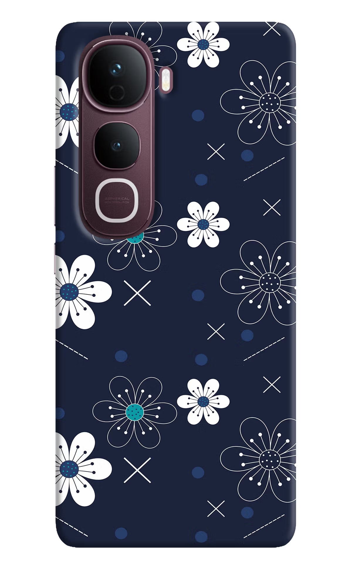 Flowers Vivo Y400 Pro 5G Back Cover - Flowers Vivo Y400 Pro 5G Back Cover Flowers Vivo Y400 Pro 5G Back Cover