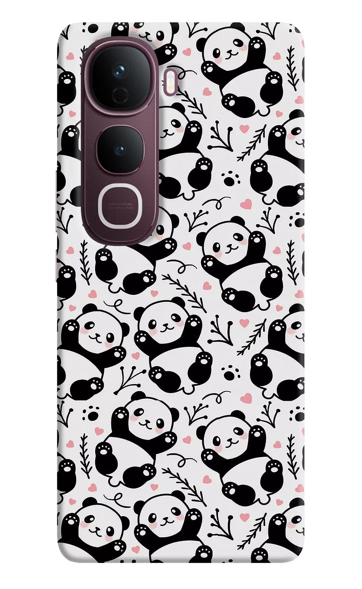 Cute Panda Vivo Y400 Pro 5G Back Cover - Cute Panda Vivo Y400 Pro 5G Back Cover Cute Panda Vivo Y400 Pro 5G Back Cover