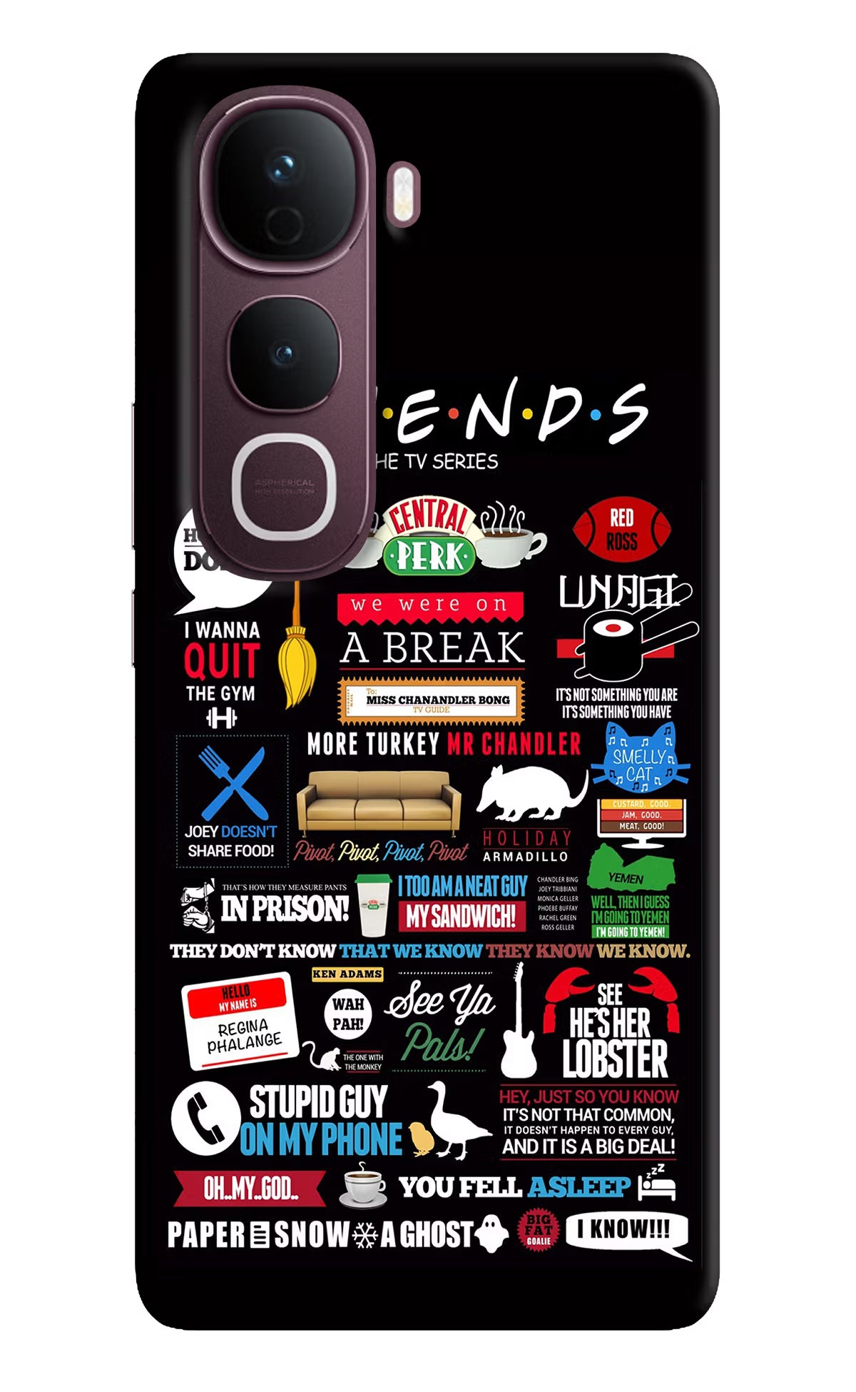 FRIENDS Vivo Y400 Pro 5G Back Cover - FRIENDS Vivo Y400 Pro 5G Back Cover FRIENDS Vivo Y400 Pro 5G Back Cover