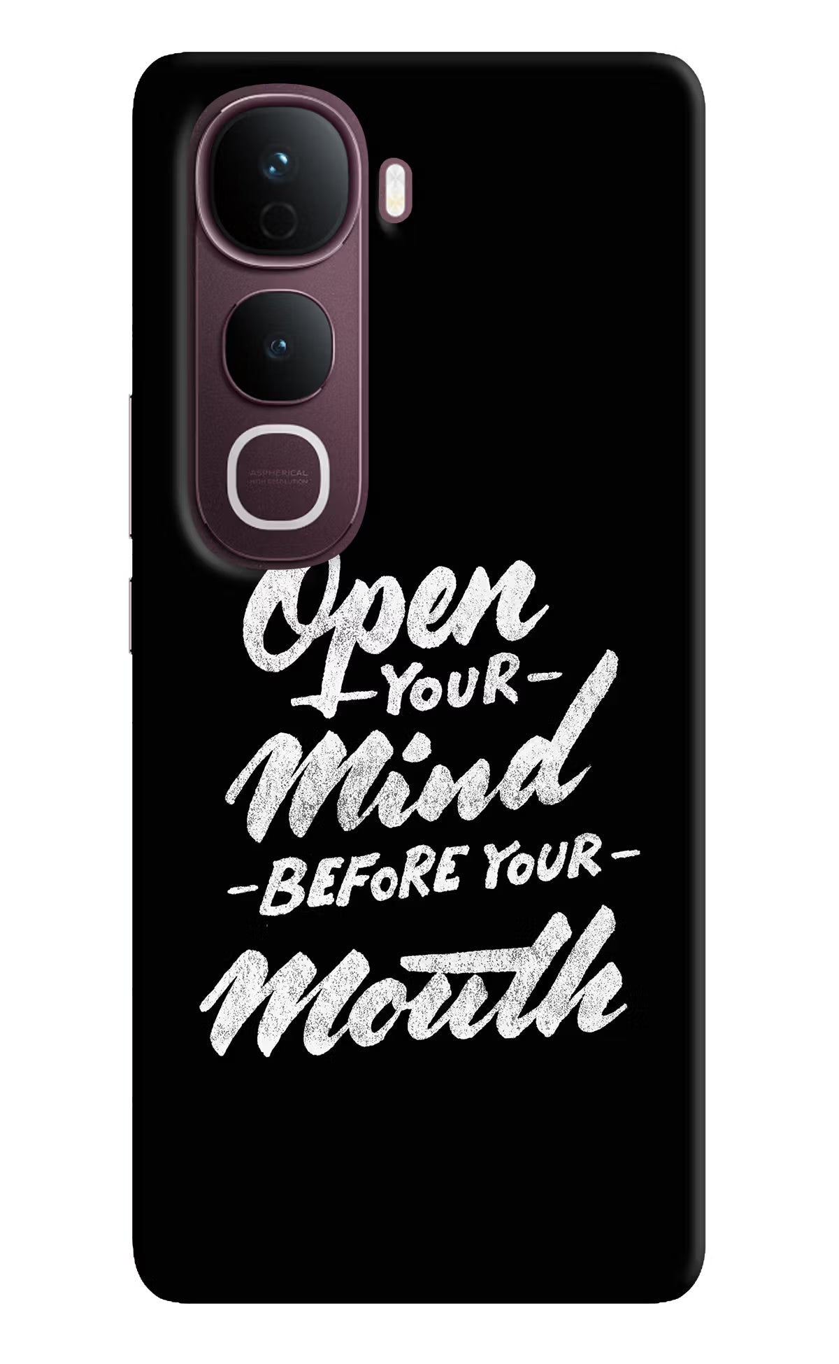 Open Your Mind Before Your Mouth Vivo Y400 Pro 5G Back Cover - Open Your Mind Before Your Mouth Vivo Y400 Pro 5G Back Cover Open Your Mind Before Your Mouth Vivo Y400 Pro 5G Back Cover
