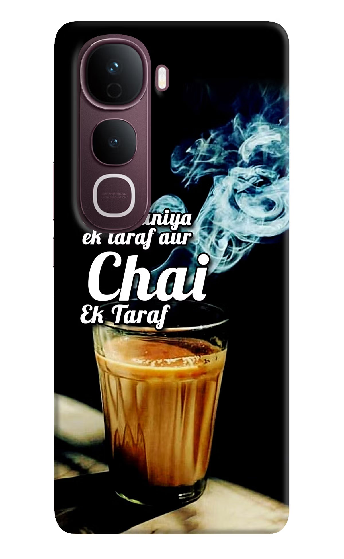 Chai Ek Taraf Quote Vivo Y400 Pro 5G Back Cover - Chai Ek Taraf Quote Vivo Y400 Pro 5G Back Cover Chai Ek Taraf Quote Vivo Y400 Pro 5G Back Cover