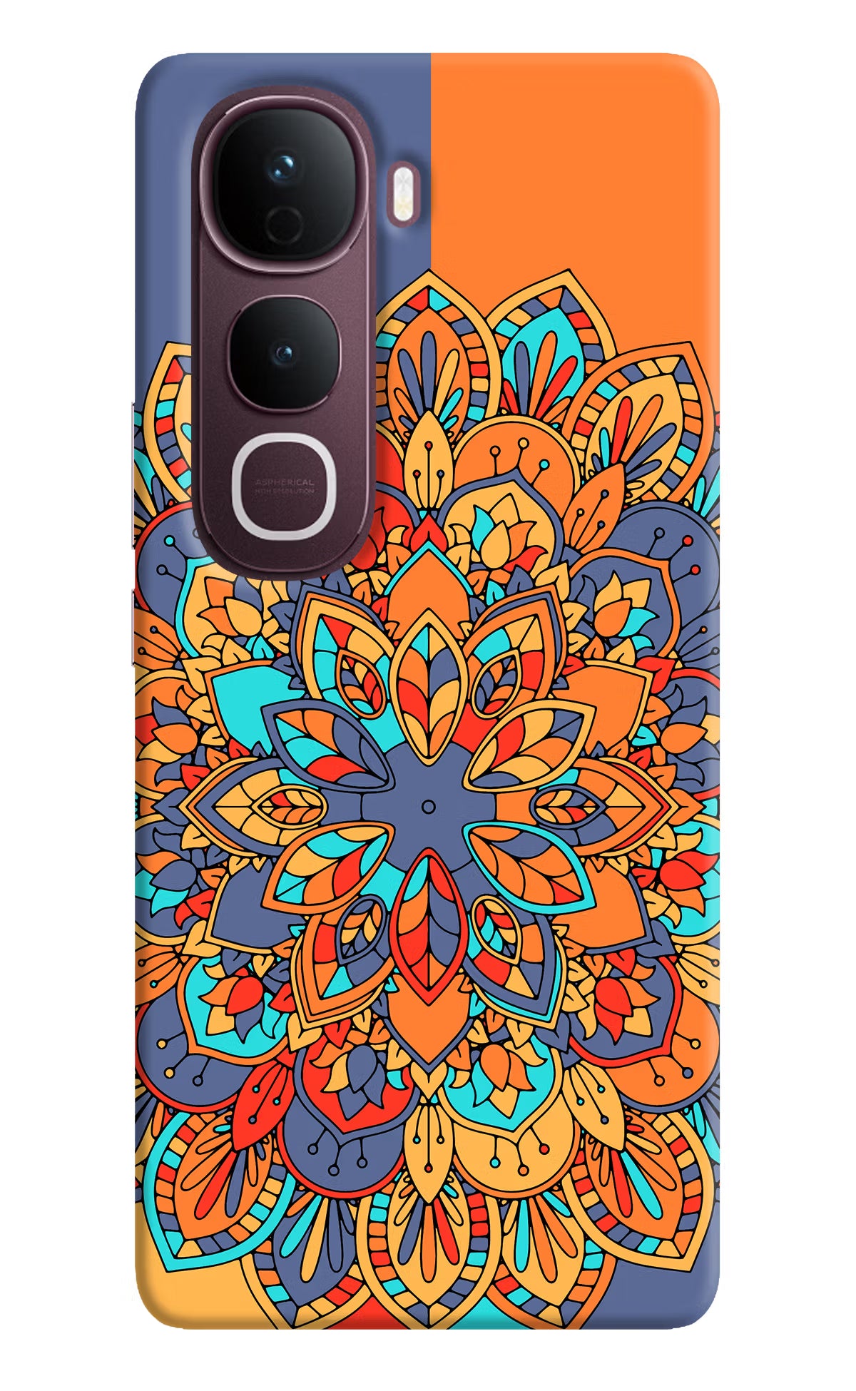 Color Mandala Vivo Y400 Pro 5G Back Cover - Color Mandala Vivo Y400 Pro 5G Back Cover Color Mandala Vivo Y400 Pro 5G Back Cover